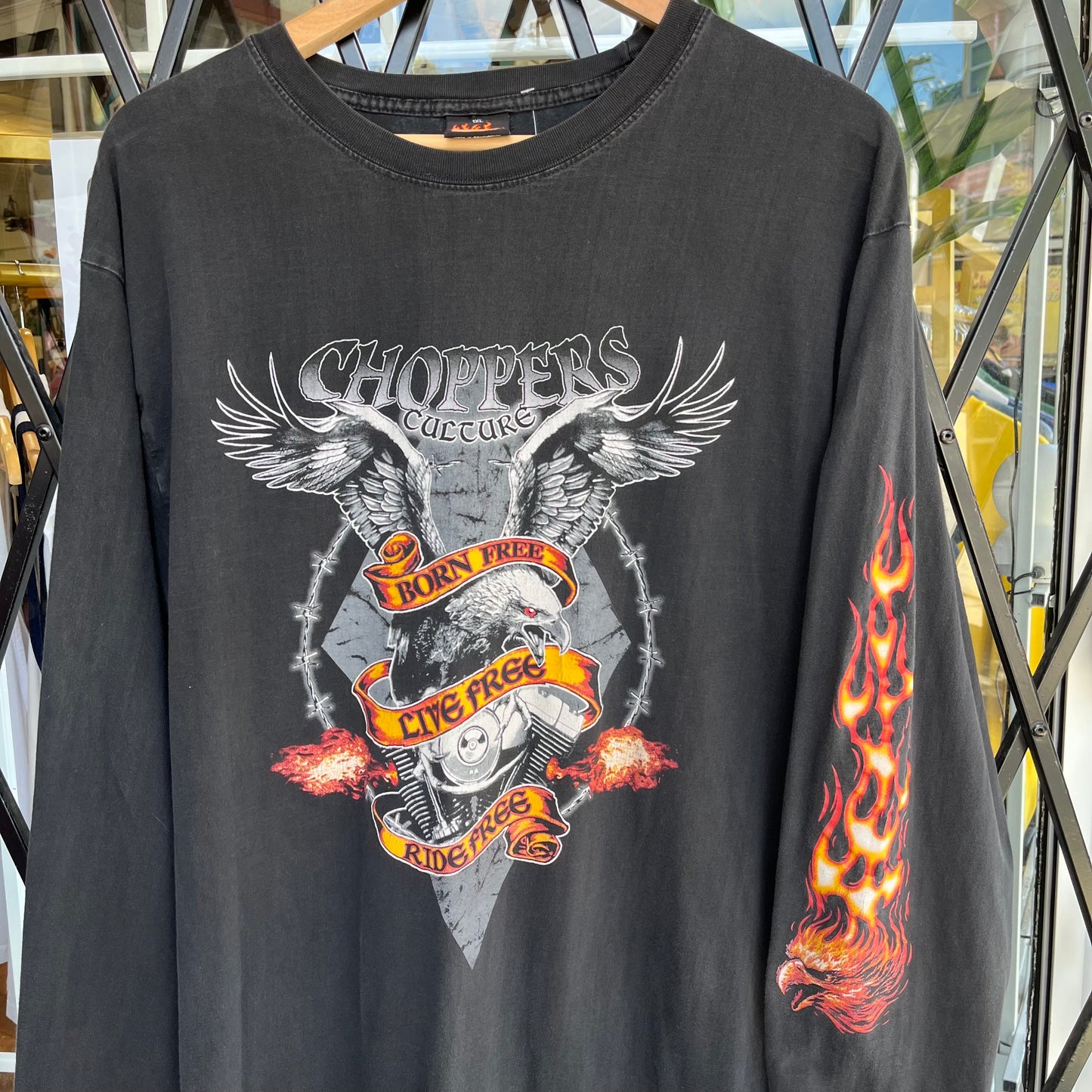 Y2K Motorcycle Long Sleeve - Size XL