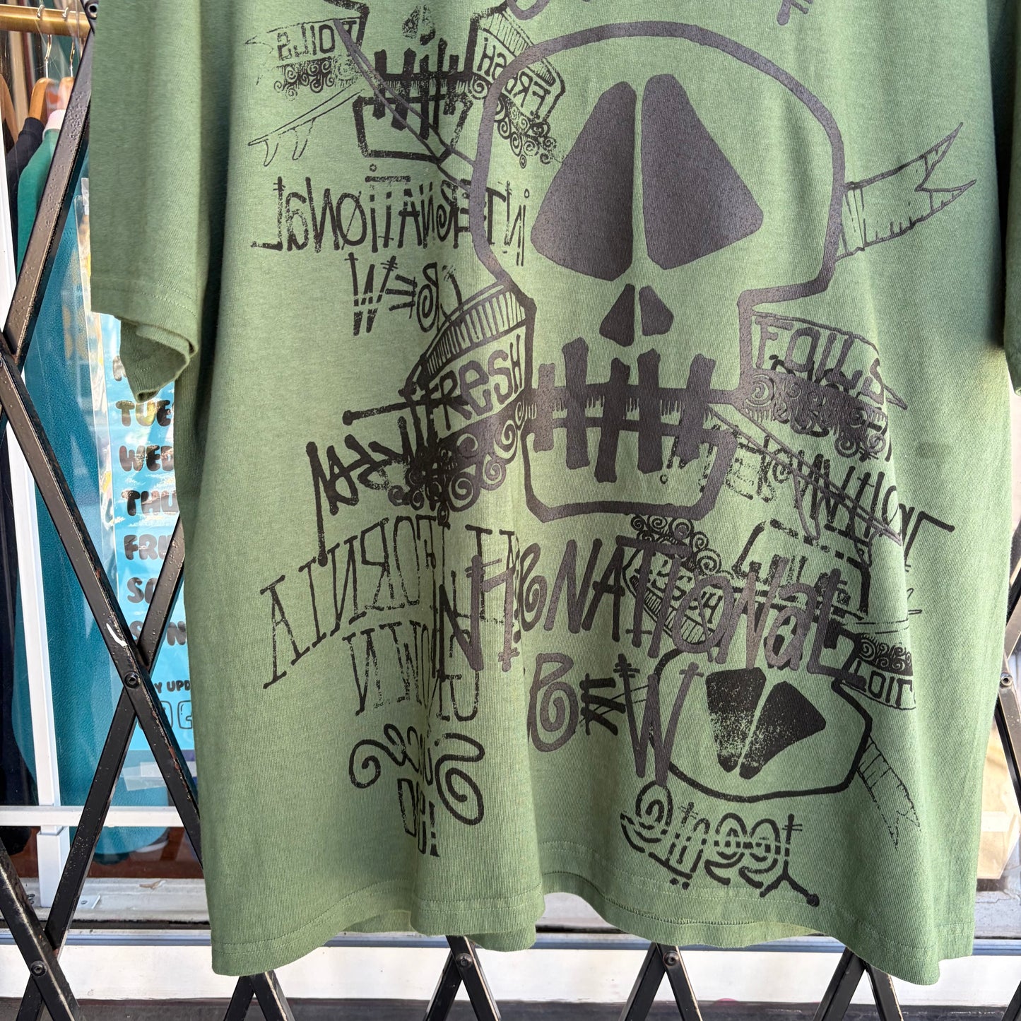 Stussy Skulls Tee Pine - Size L