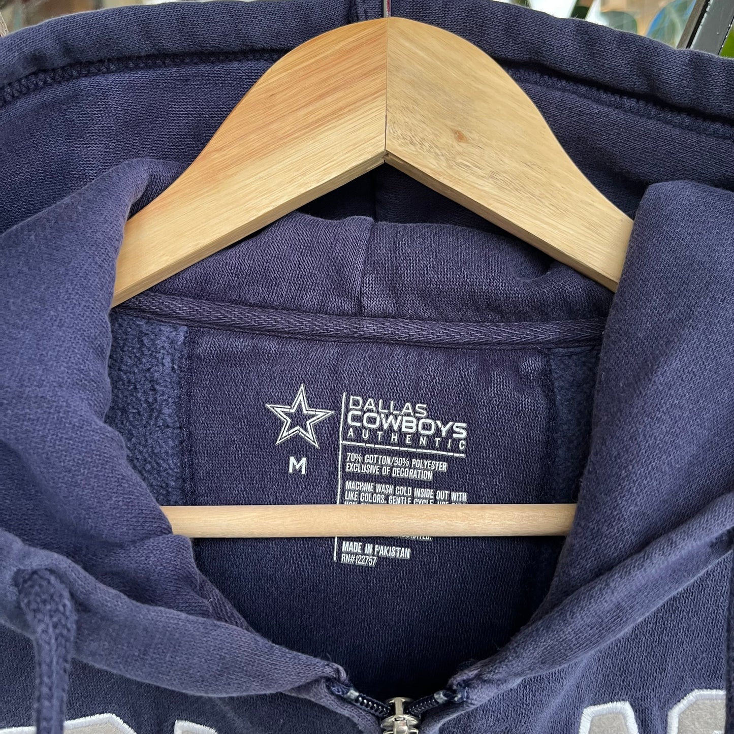 Dallas Cowboys Zip Up Hoodie - Size M