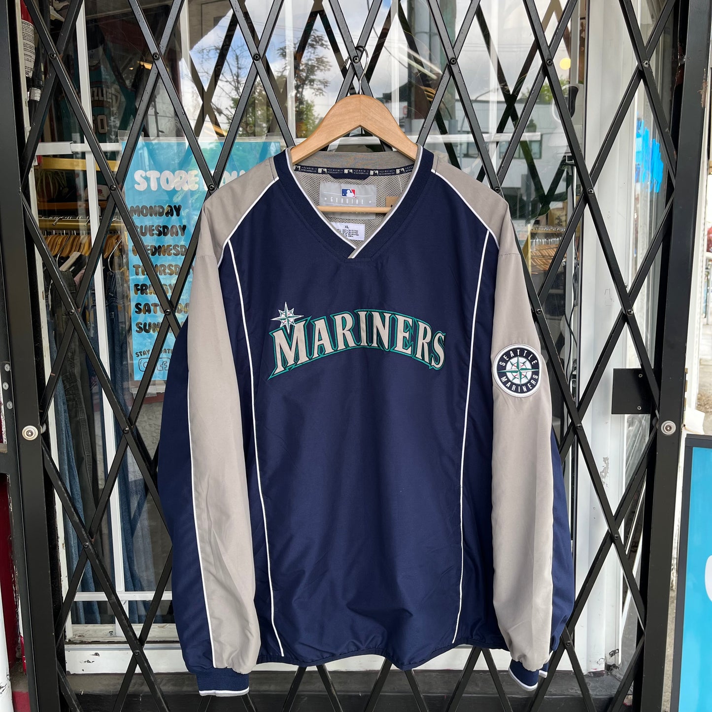 Vintage Seattle Mariners Pullover Windbreaker - Size XL