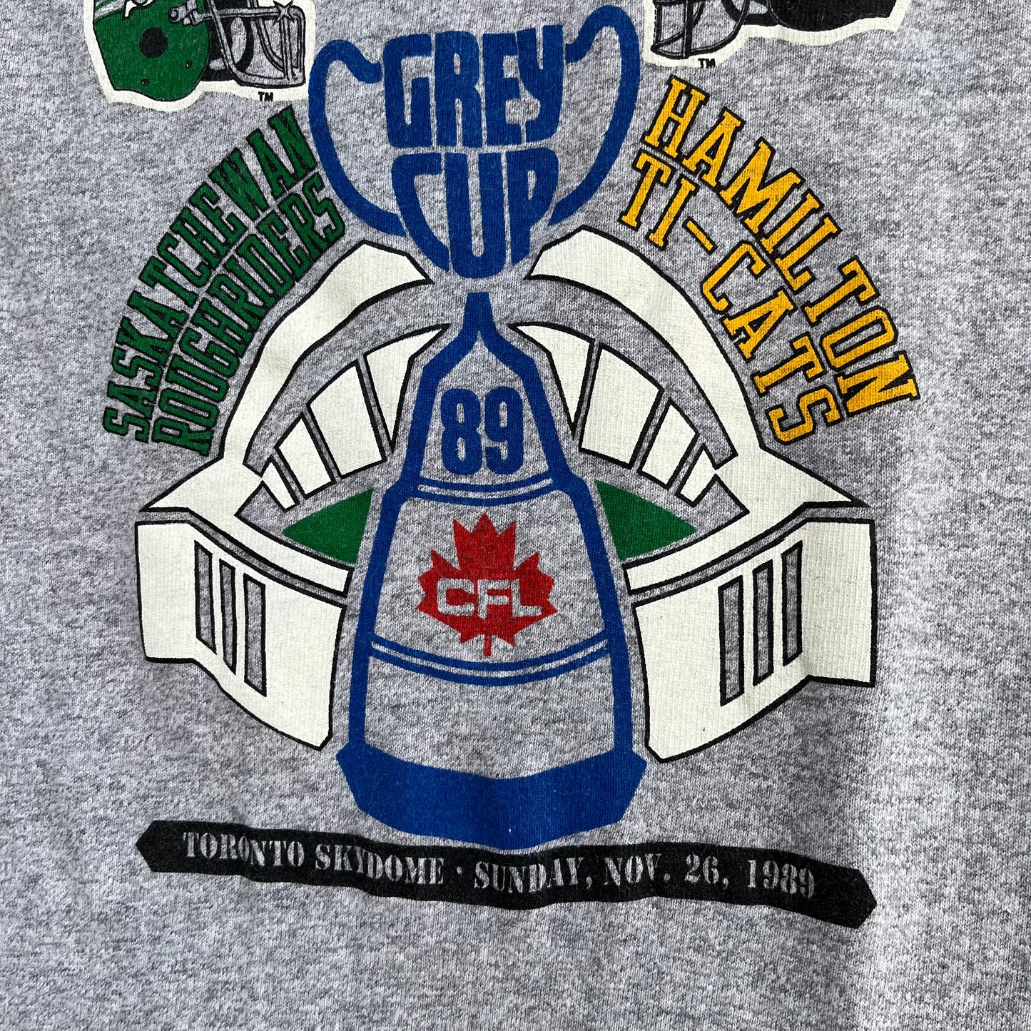 1989 CFL Grey Cup Tee - Size XS