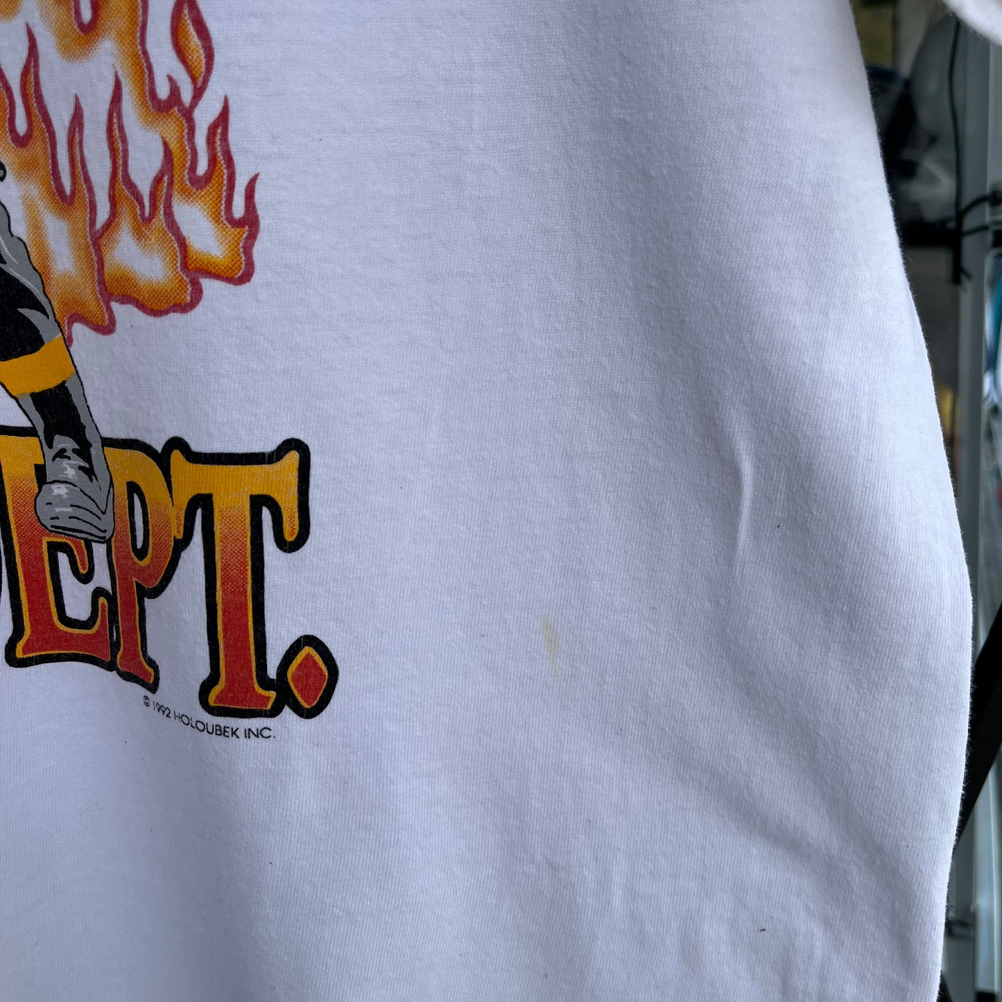 1992 Holoubeck Chicago Fire Department Tee - Size XL