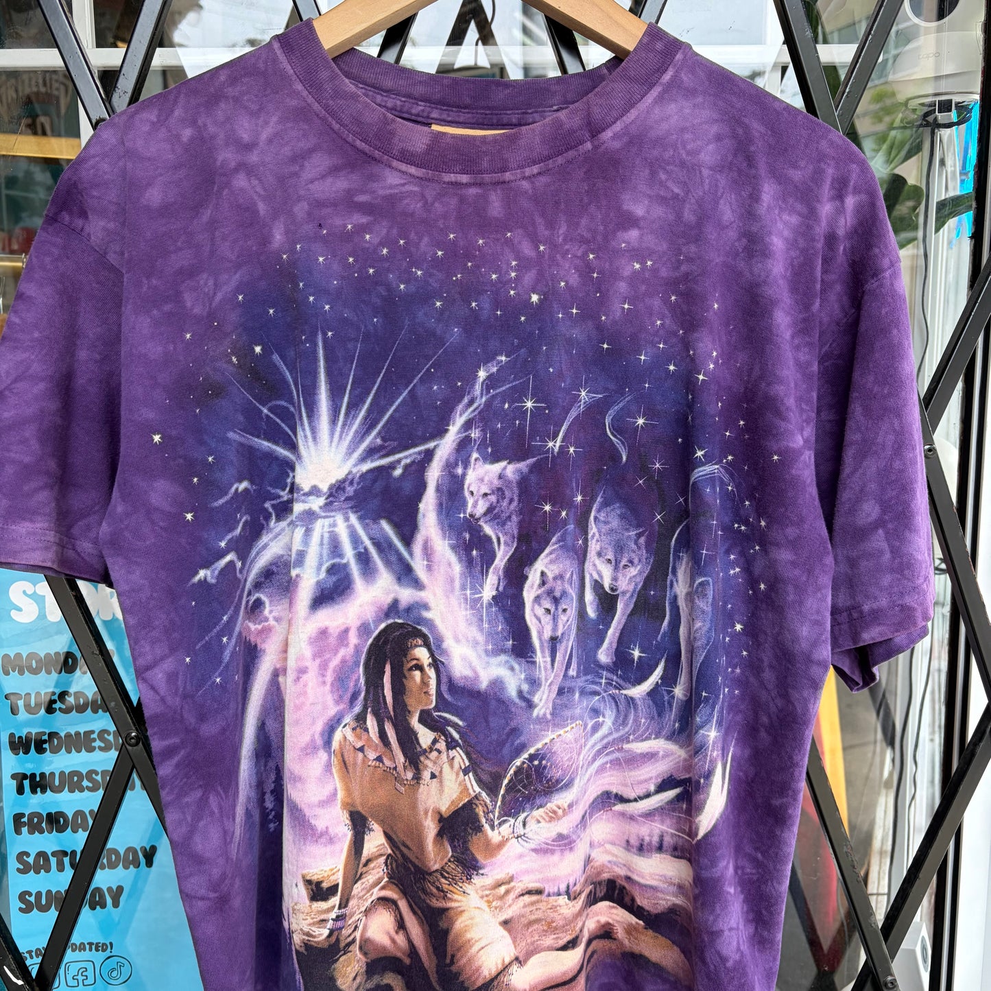 Vintage The Mountain Indigenous Tie Dye Tee - Size L