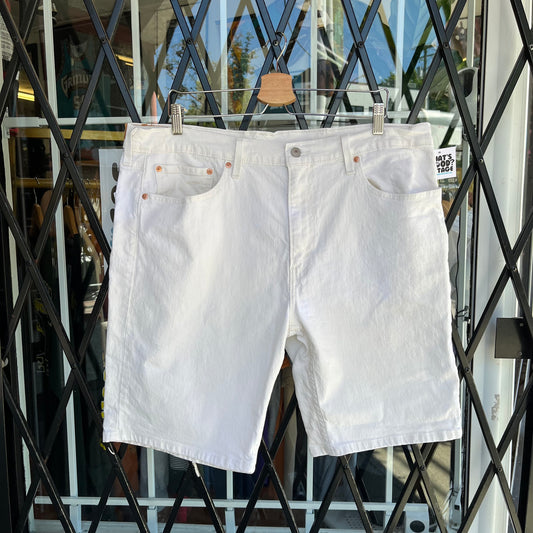 Levi’s White Denim Shorts - Size 38W