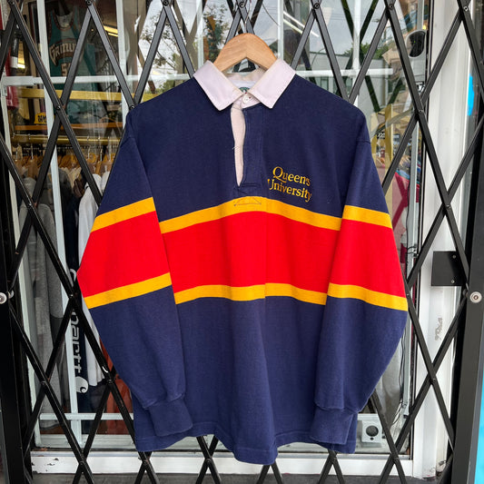 Vintage Queens University Rugby Long Sleeve - Size XL