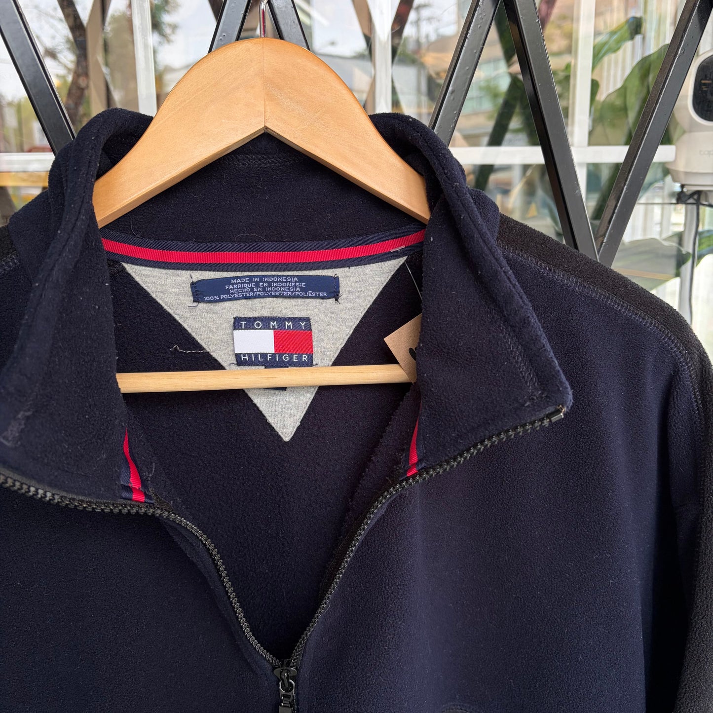 Vintage Tommy Hilfiger Quarter Zip Fleece Sweater - Size XXLT