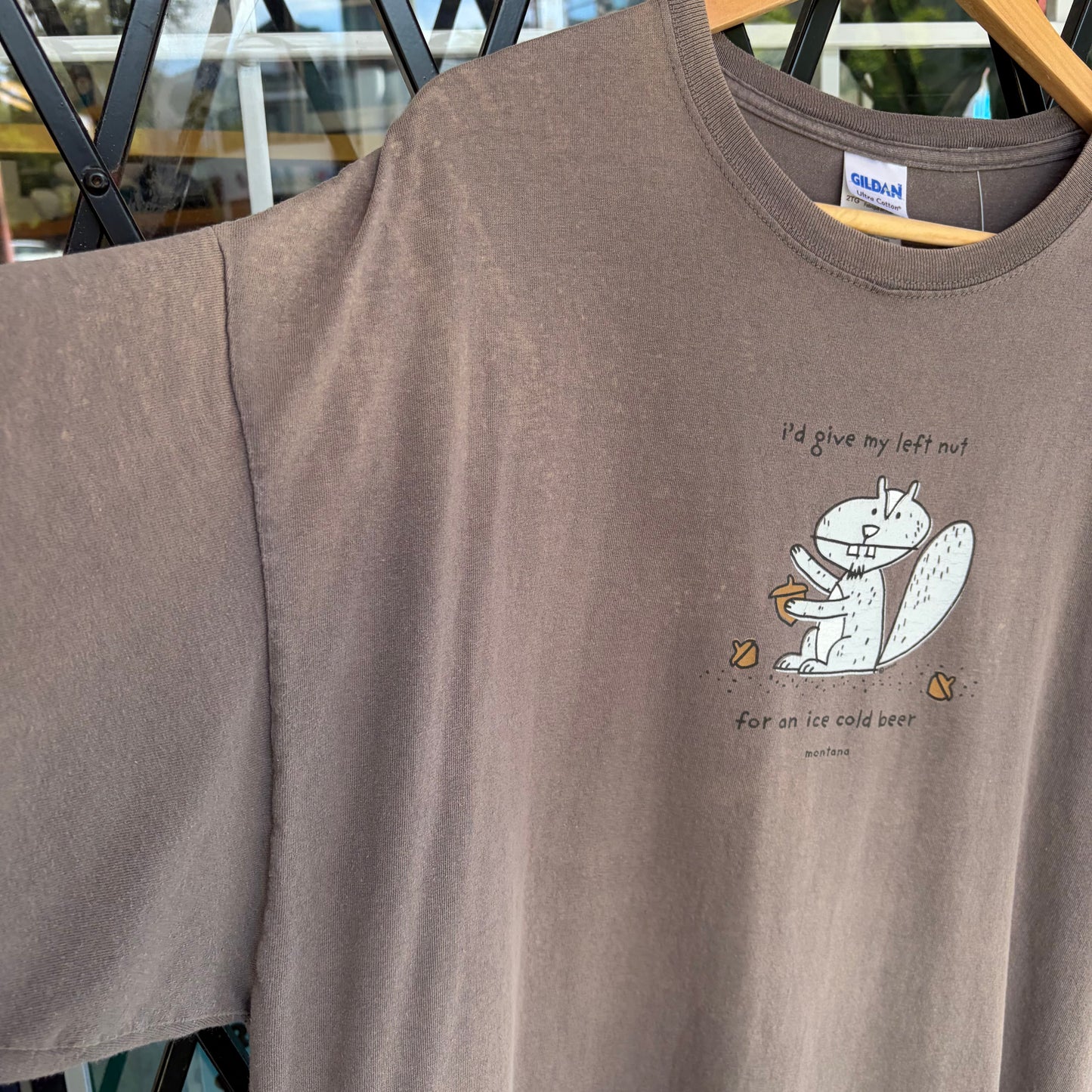 Squirrel Left Nut Parody Tee - Size XXL