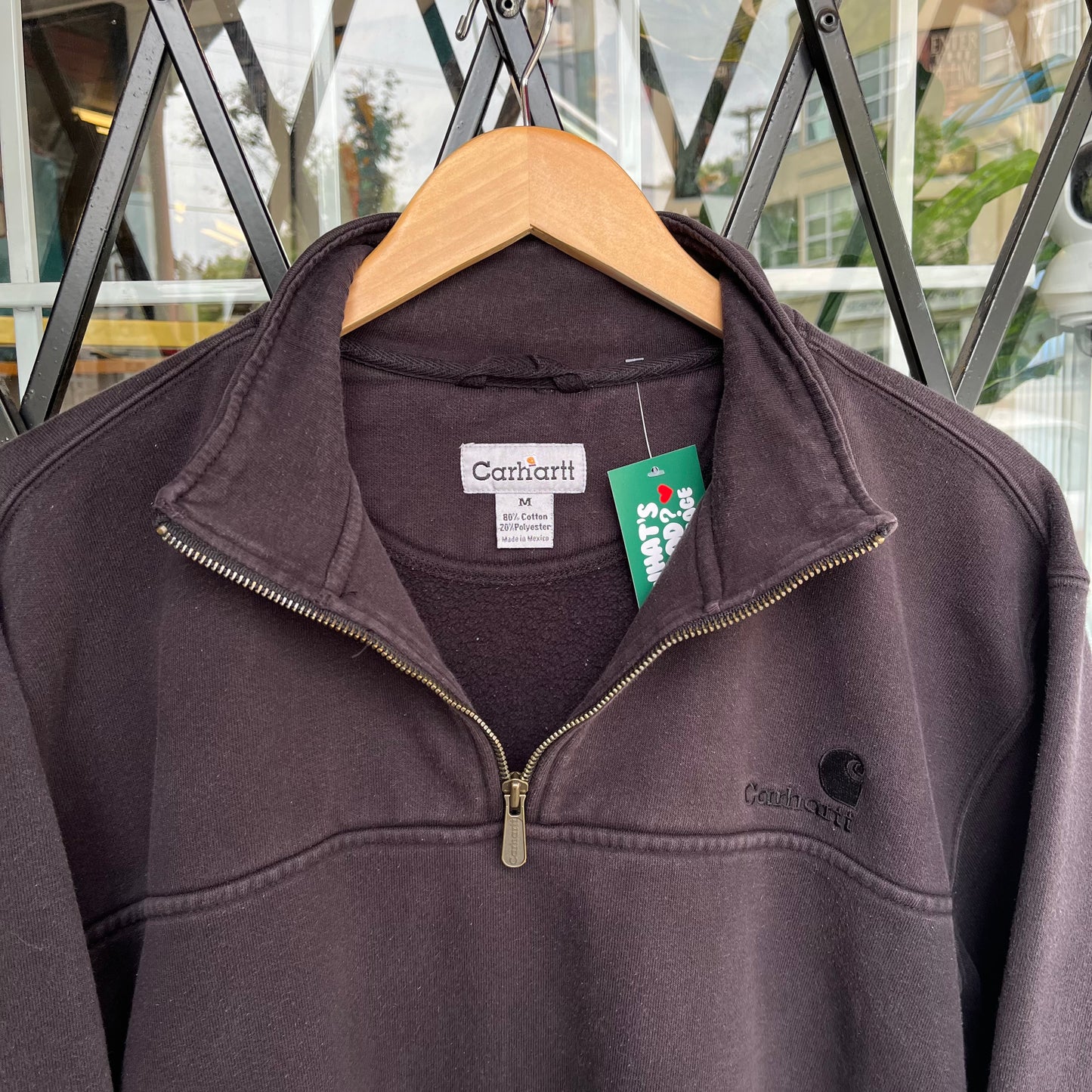 Carhartt Quarter Zip Sweater - Size M
