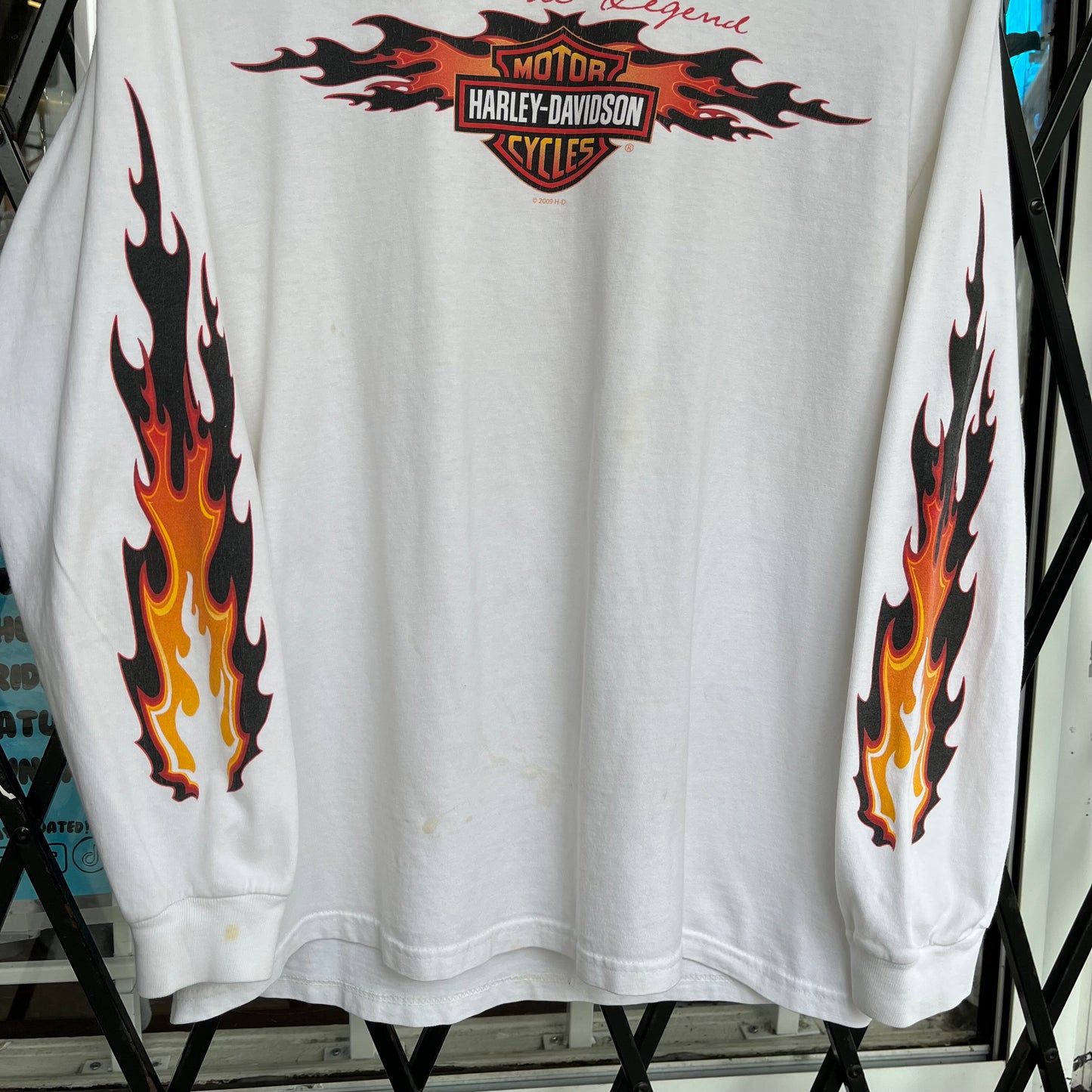 Harley Davidson Lethbridge Flames Long Sleeve - Size M