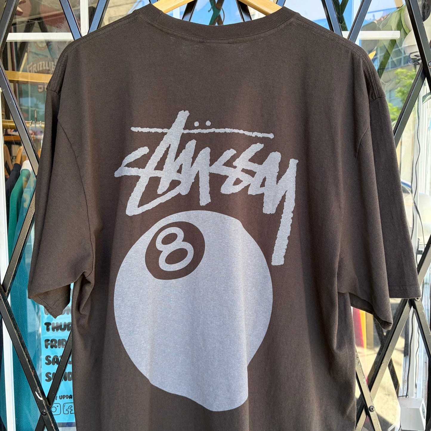 Stussy 8 Ball Tee Faded Black - Size XL