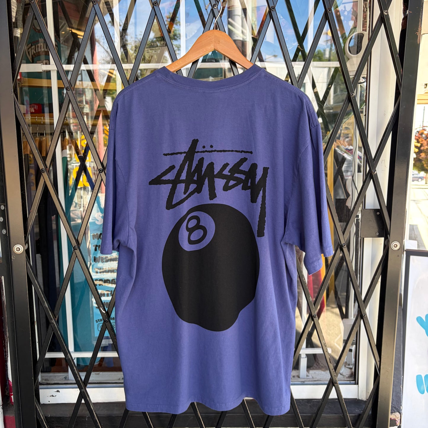Stussy 8 Ball Tee Indigo - Size XL
