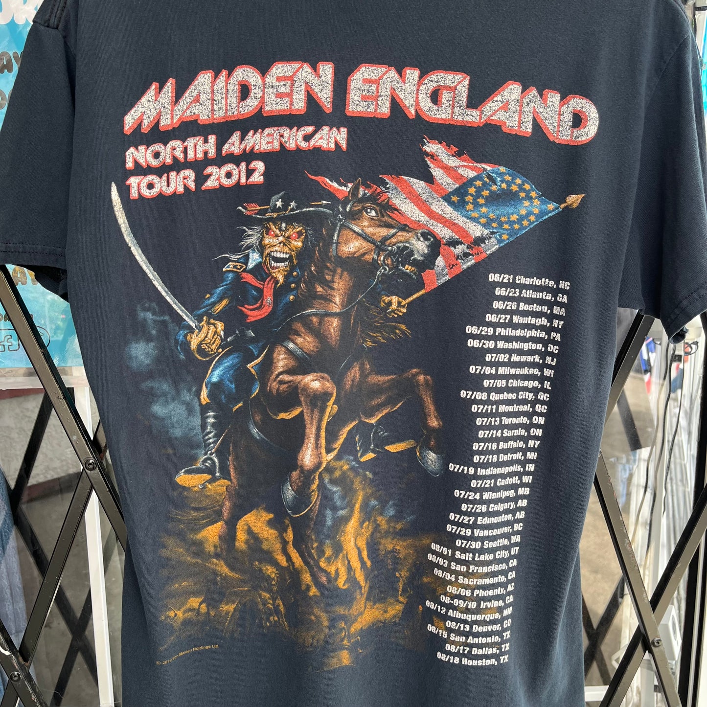 2012 Iron Maiden Tour Tee - Size M