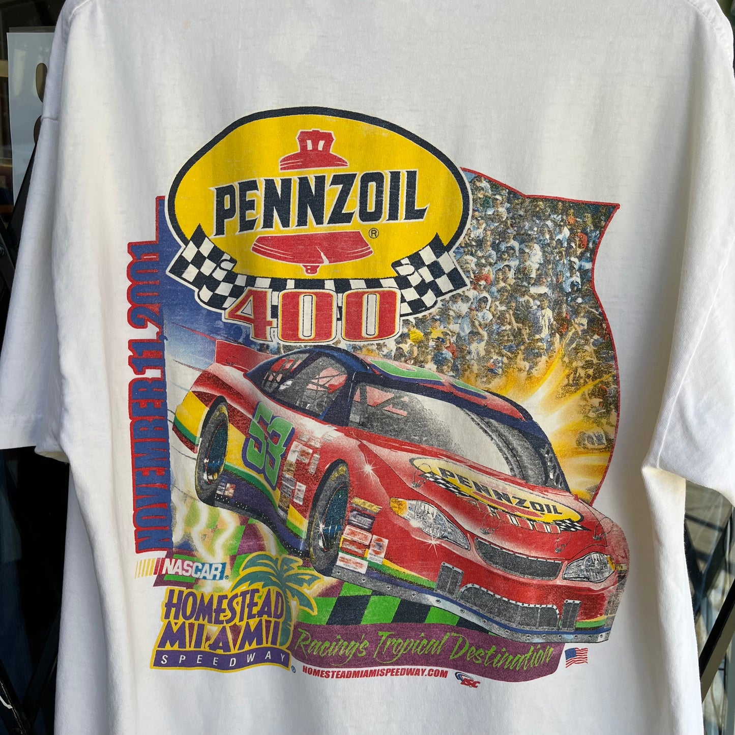 2001 Pennzoil 400 Racing Tee - Size XL