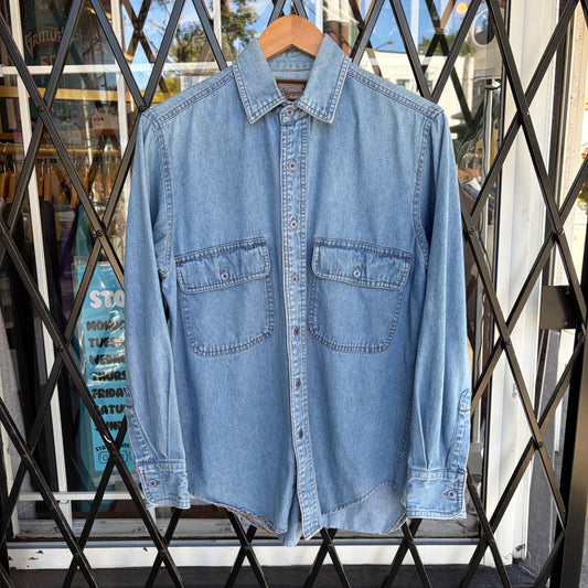 Vintage Algonquin Denim Button Up Shirt - Size M