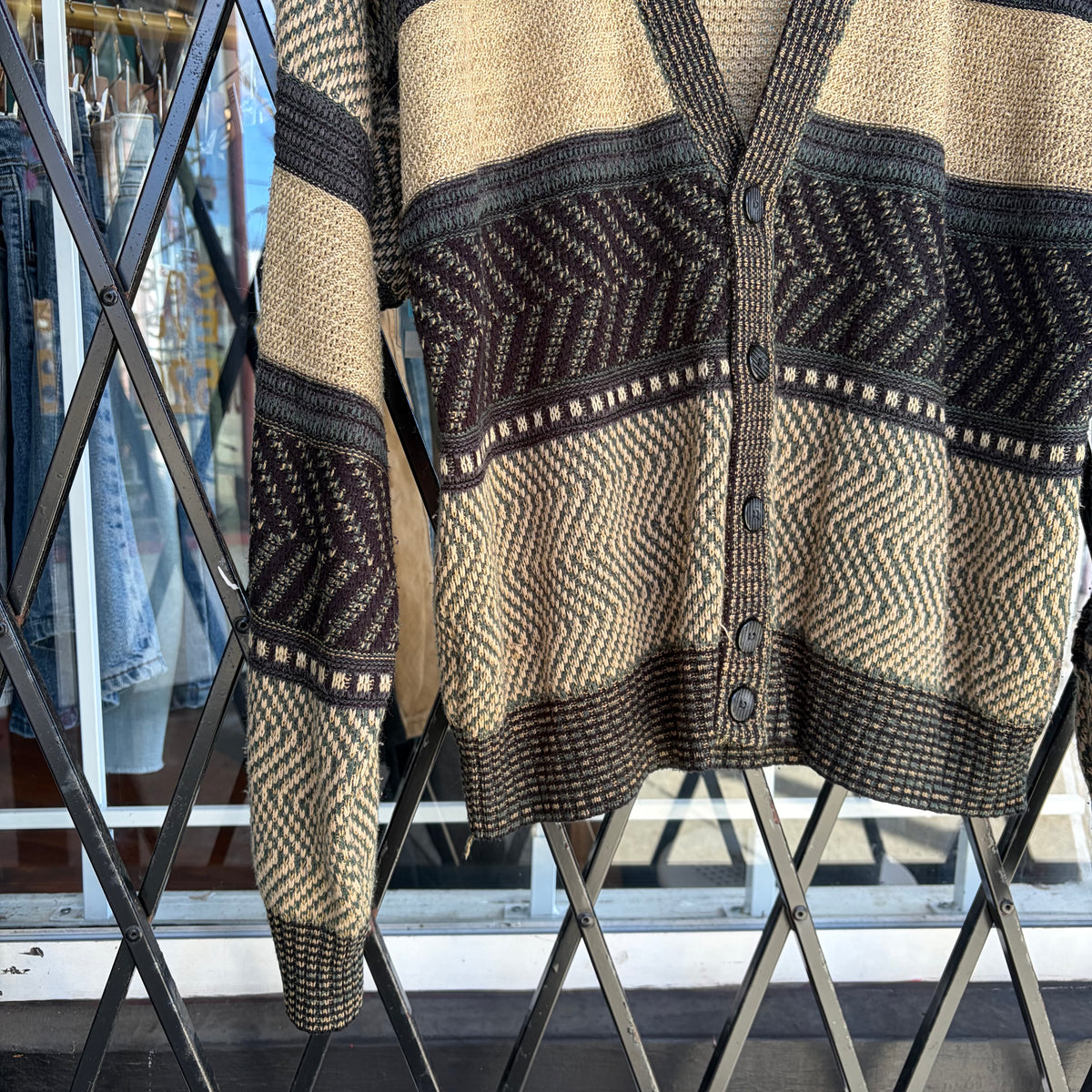 Vintage Knit Cardigan - Size XL