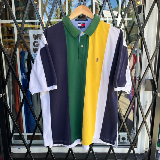 Vintage Tommy Hilfiger Colour Block Shirt - Size XL