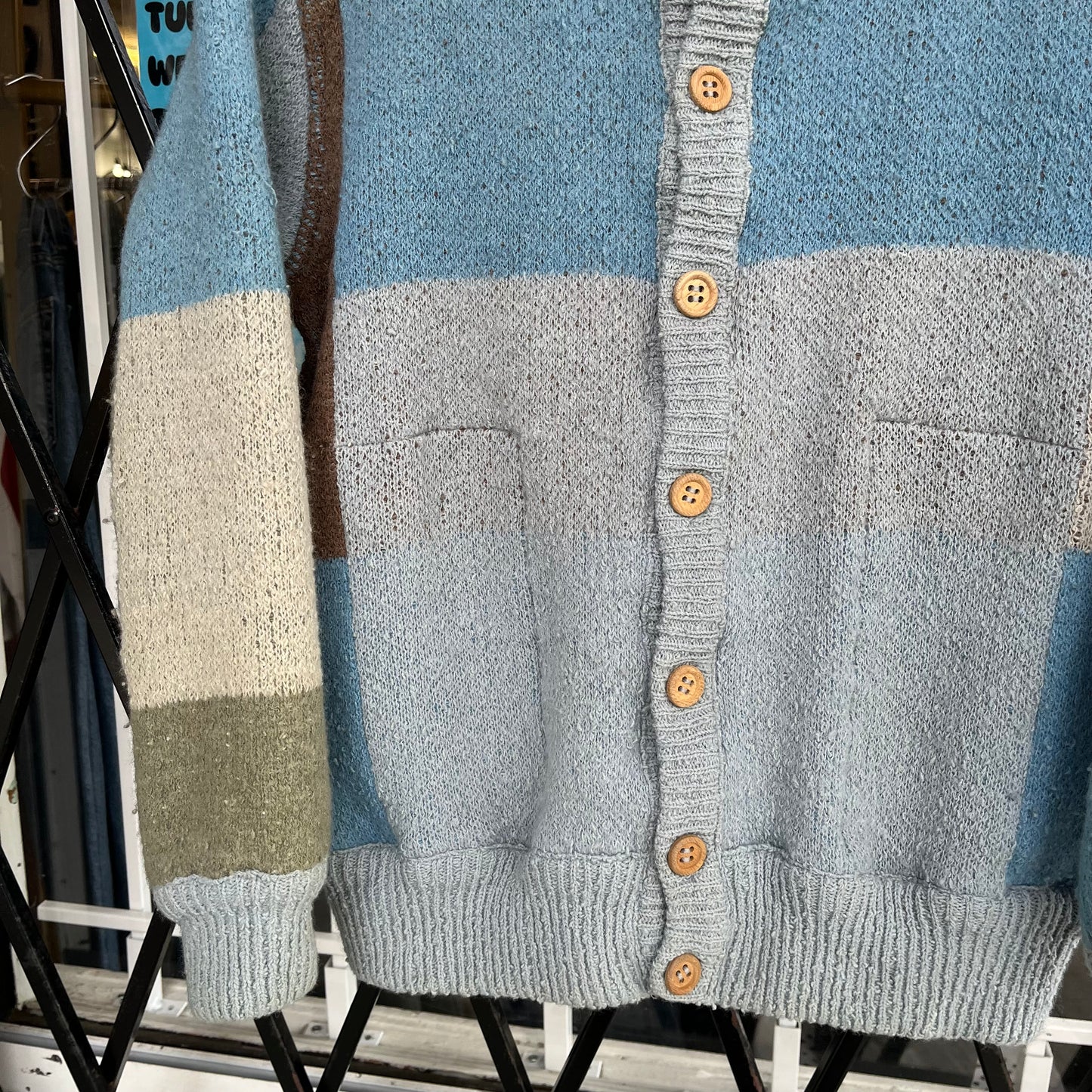 Vintage Reversible Knit Cardigan -  Size Women’s M