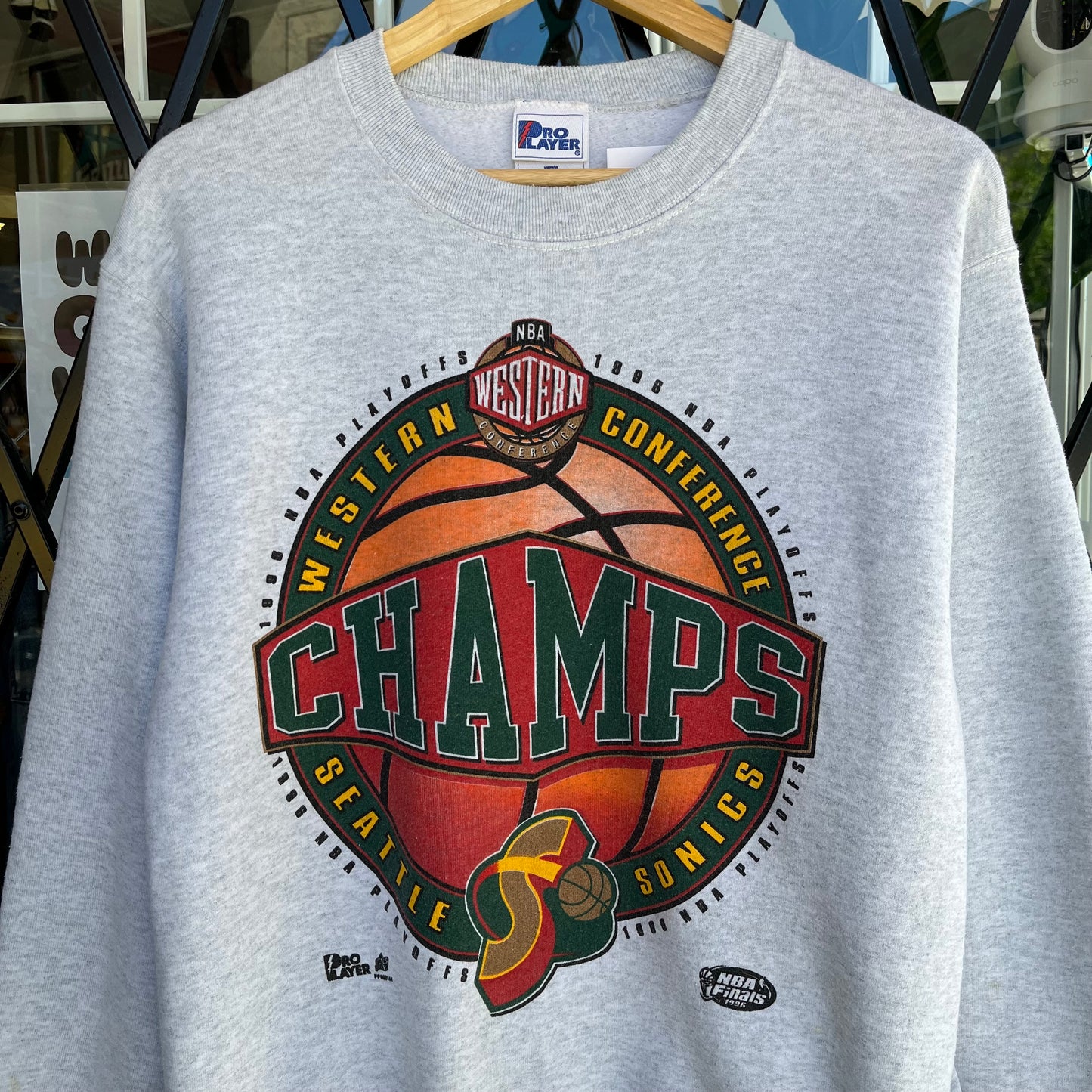 1996 Seattle SuperSonics WCF Championship Crewneck - Size M
