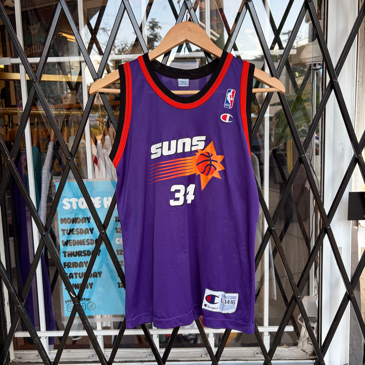 Vintage Champion Charles Barkley Suns Jersey - Size Youth L