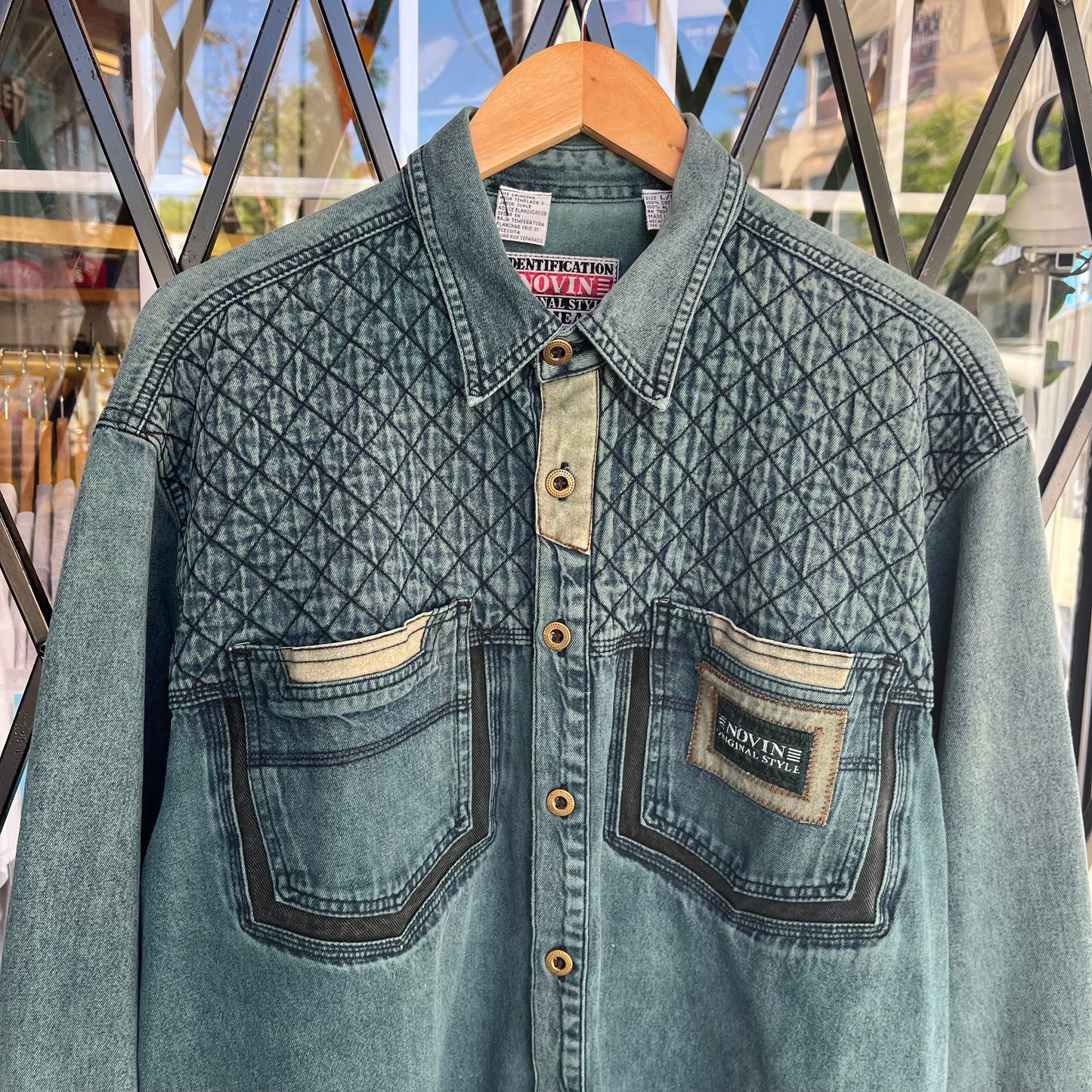 Vintage Novin Button Up Shirt - Size L