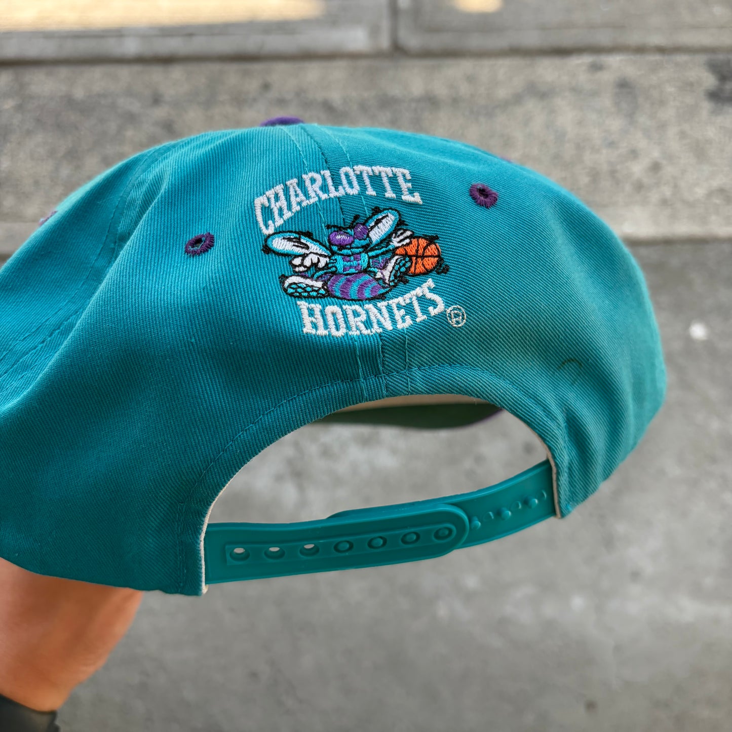 Vintage Charlotte Hornets Jagged Edge SnapBack