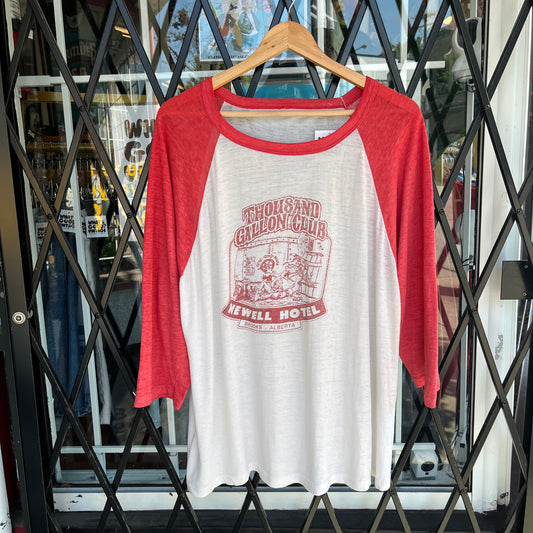 Vintage Newell Hotel Raglan Shirt - Size XL