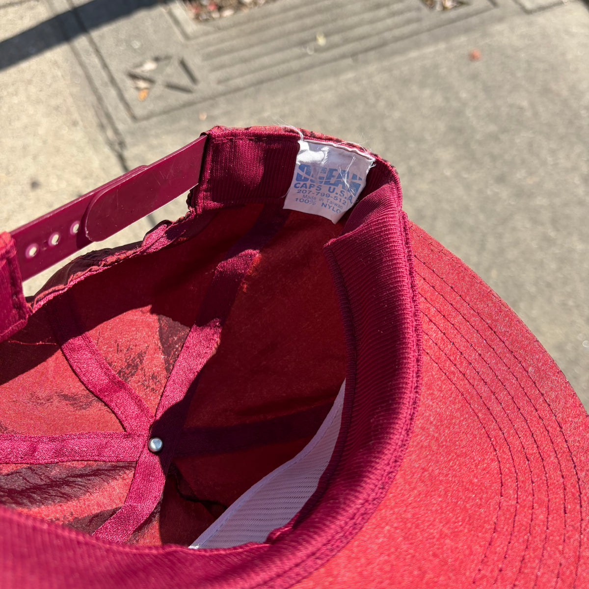 Vintage 100 Proof Fire Water Nylon SnapBack