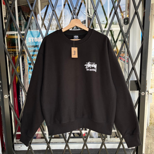 Stussy Vancouver Black Crewneck - Size M
