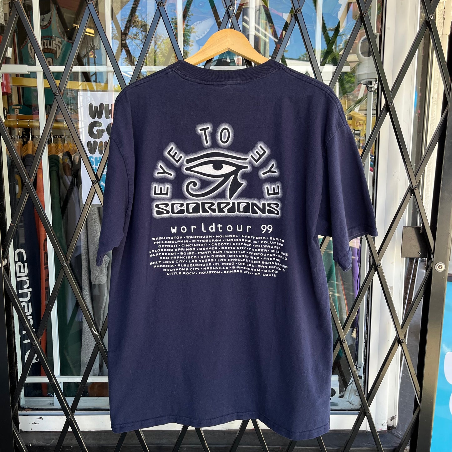 1999 Scorpions Eye to Eye World Tour Tee - Size XL