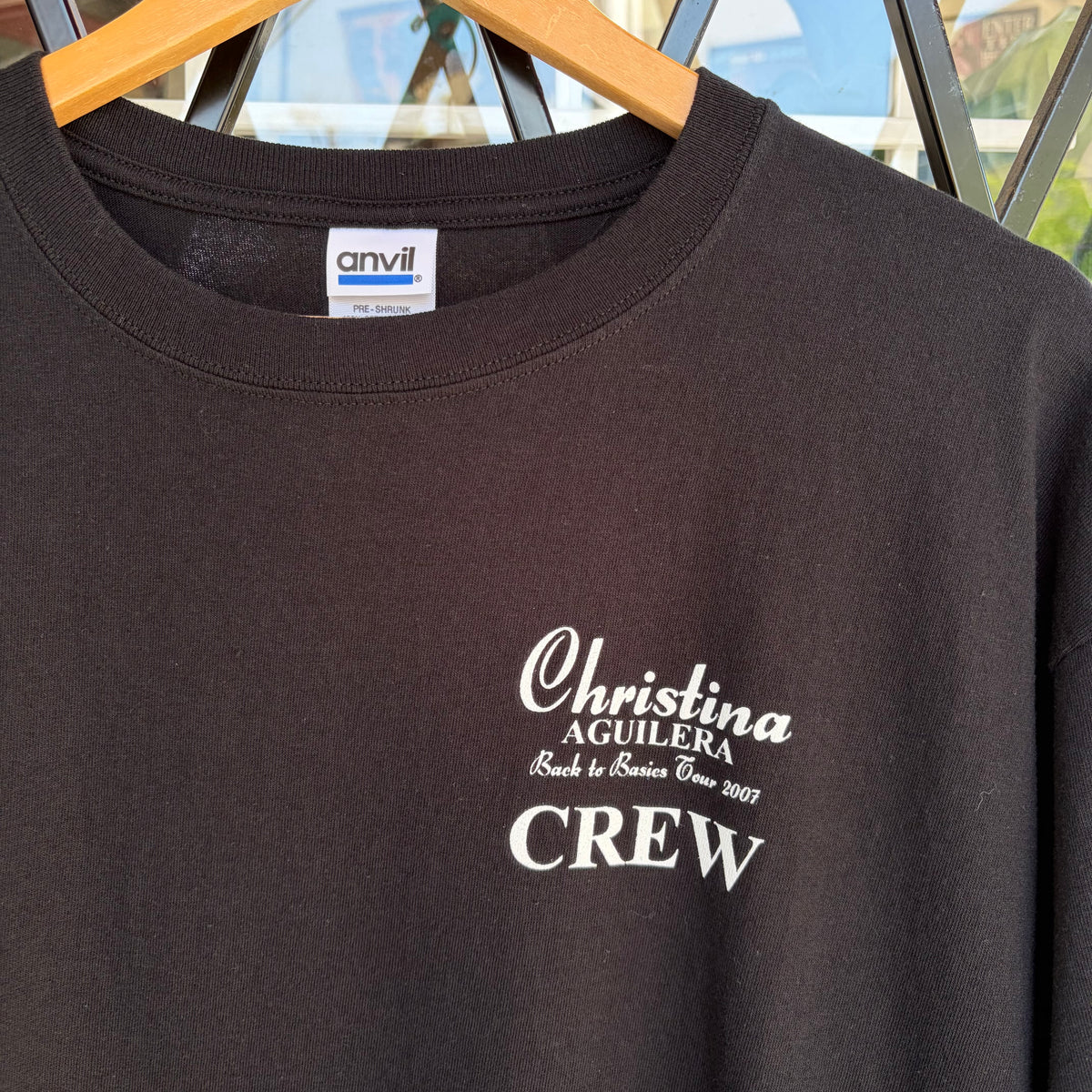2007 Christina Aguilera Back To Basics Tour Local Crew Tee - Size XL