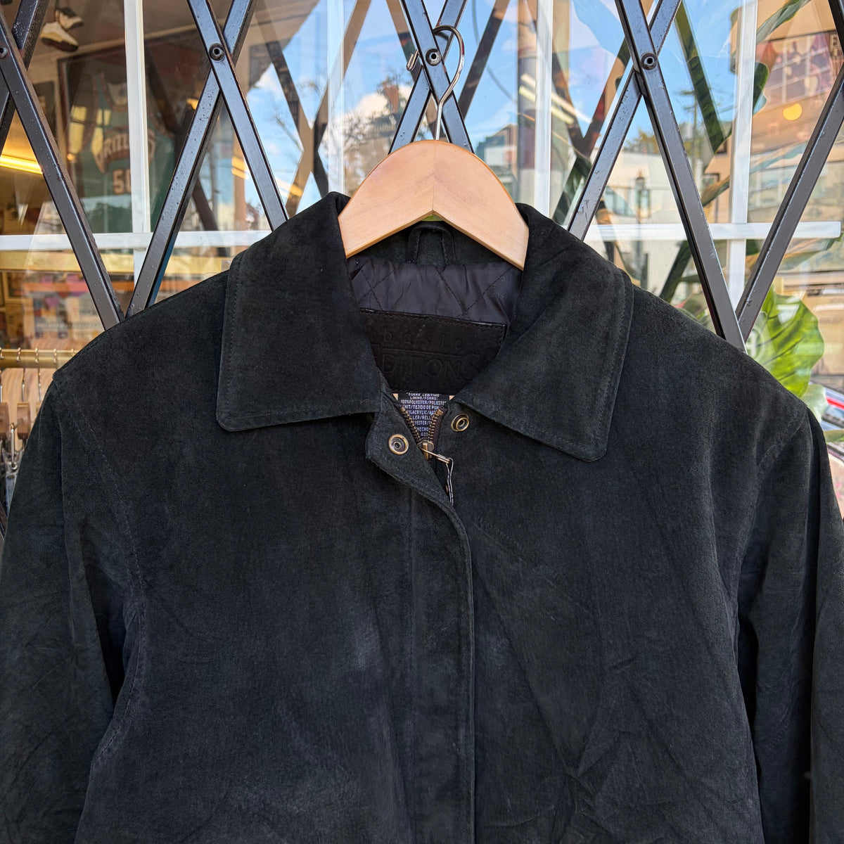 Vintage Genuine Leather Bomber Jacket - Size S