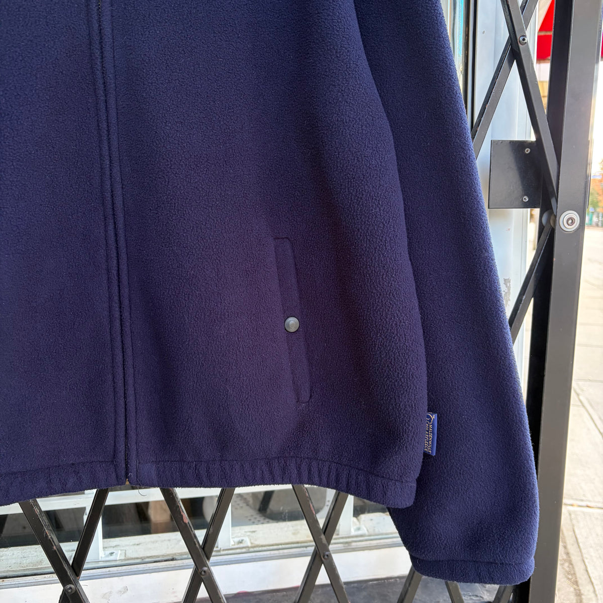Vintage Fleece Harrington Jacket - Size L