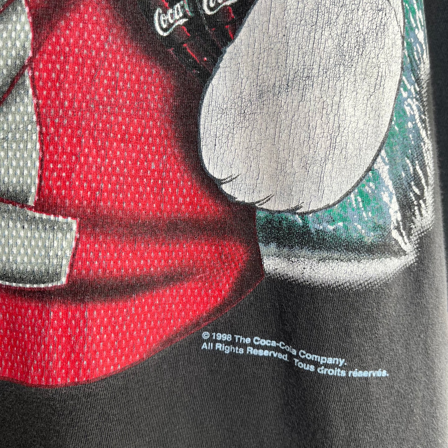 1998 Coca Cola Football Bear Tee - Size XL