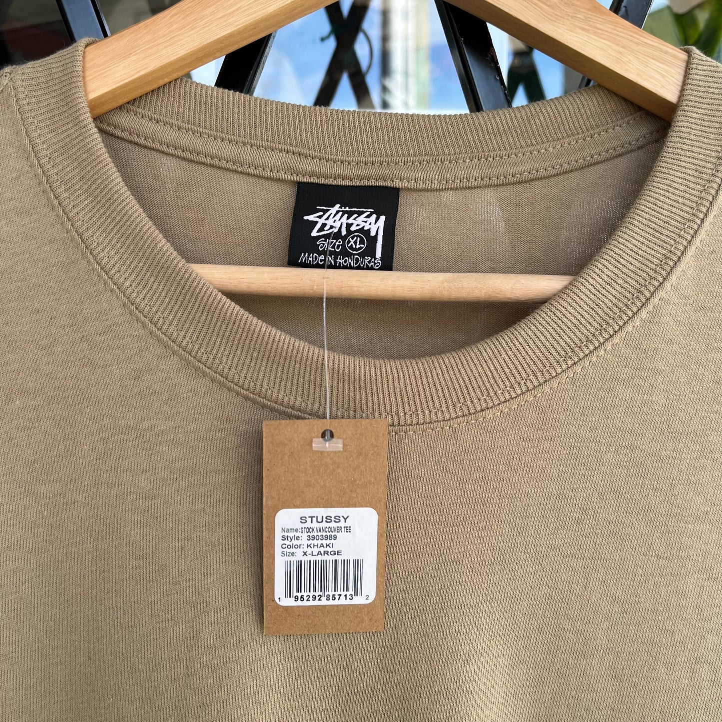 Stussy Vancouver Khaki Tee - Size XL