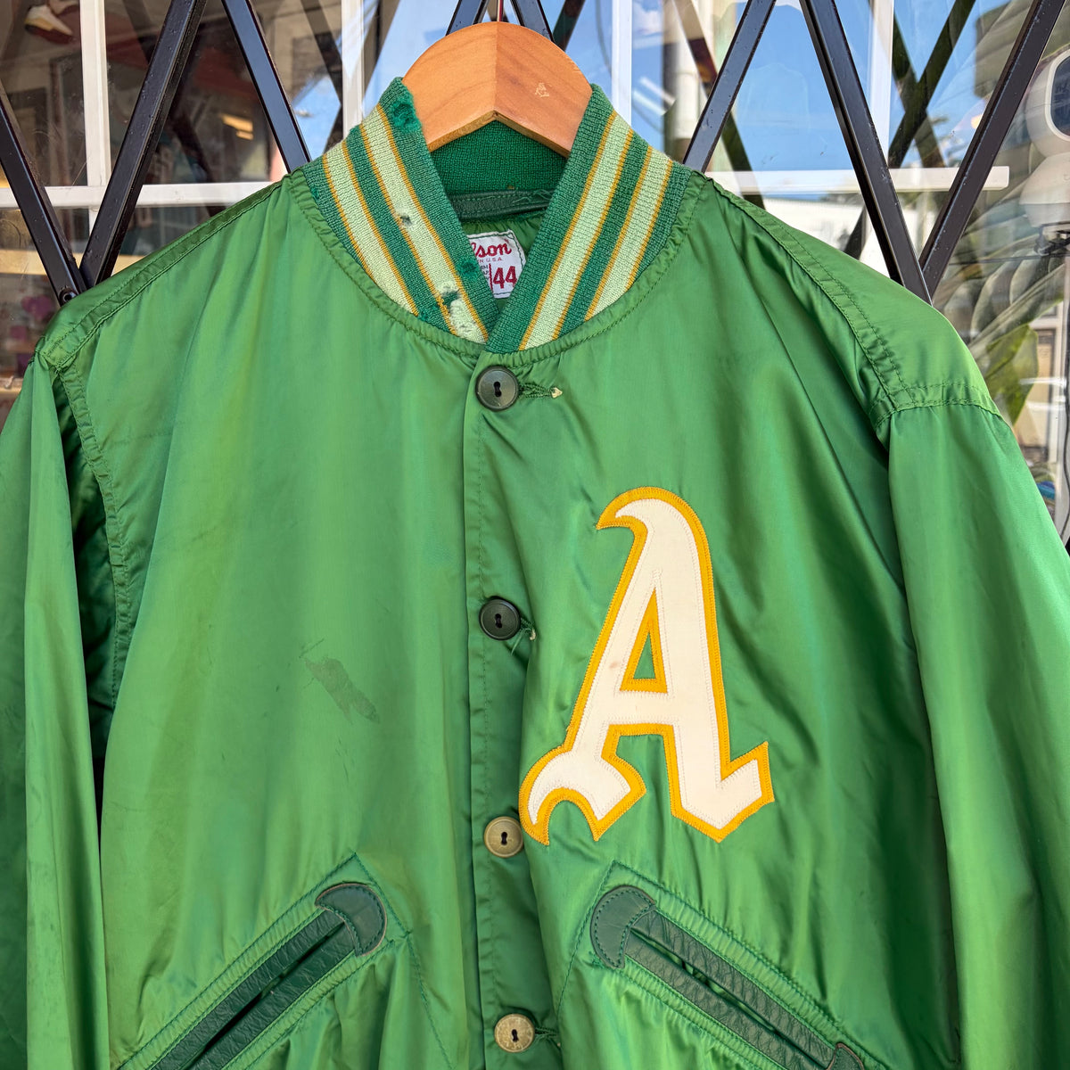 1980’s Wilson Oakland A’s Satin Jacket - Size 44 (L)