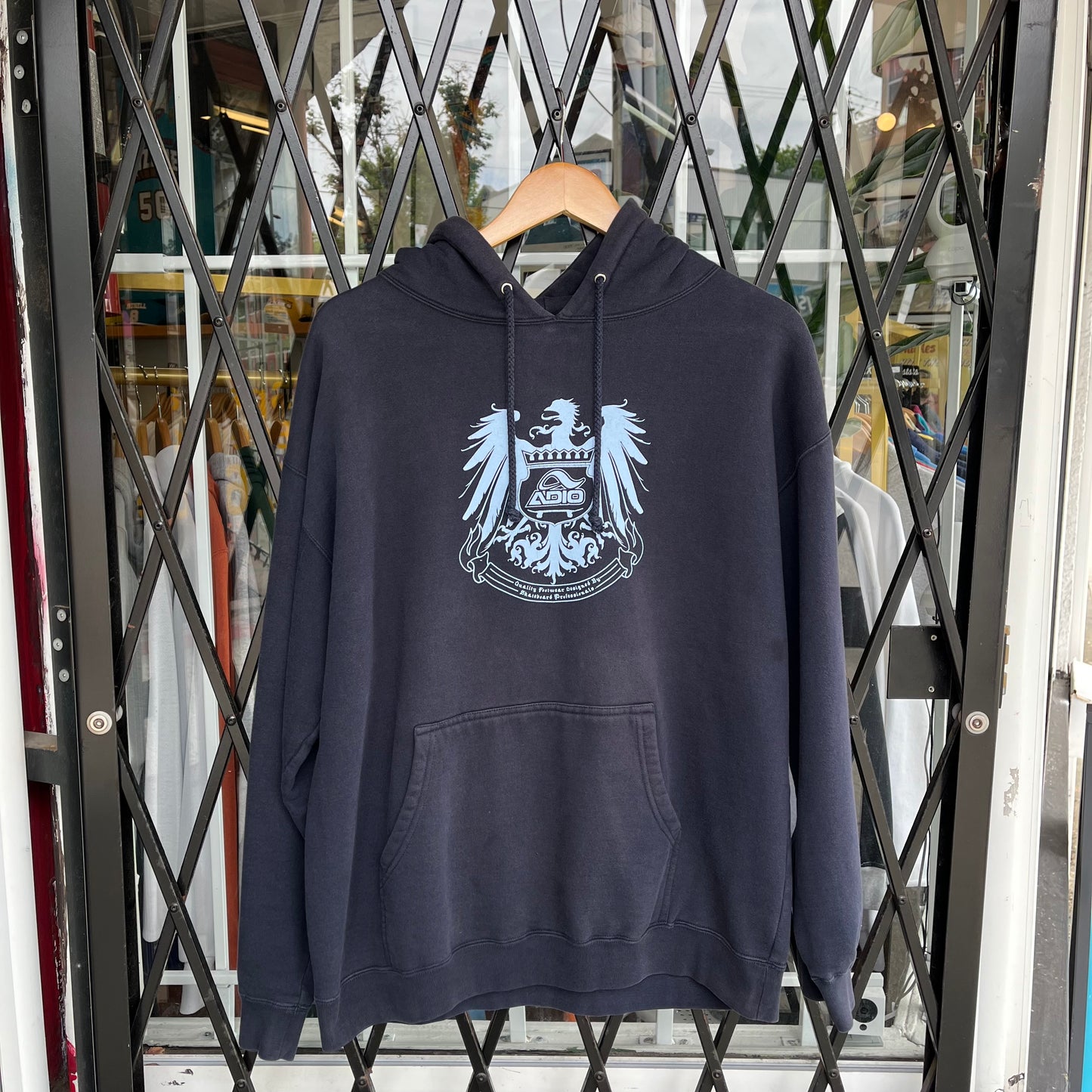 Vintage Y2K Adio Skateboarding Hoodie - Size M