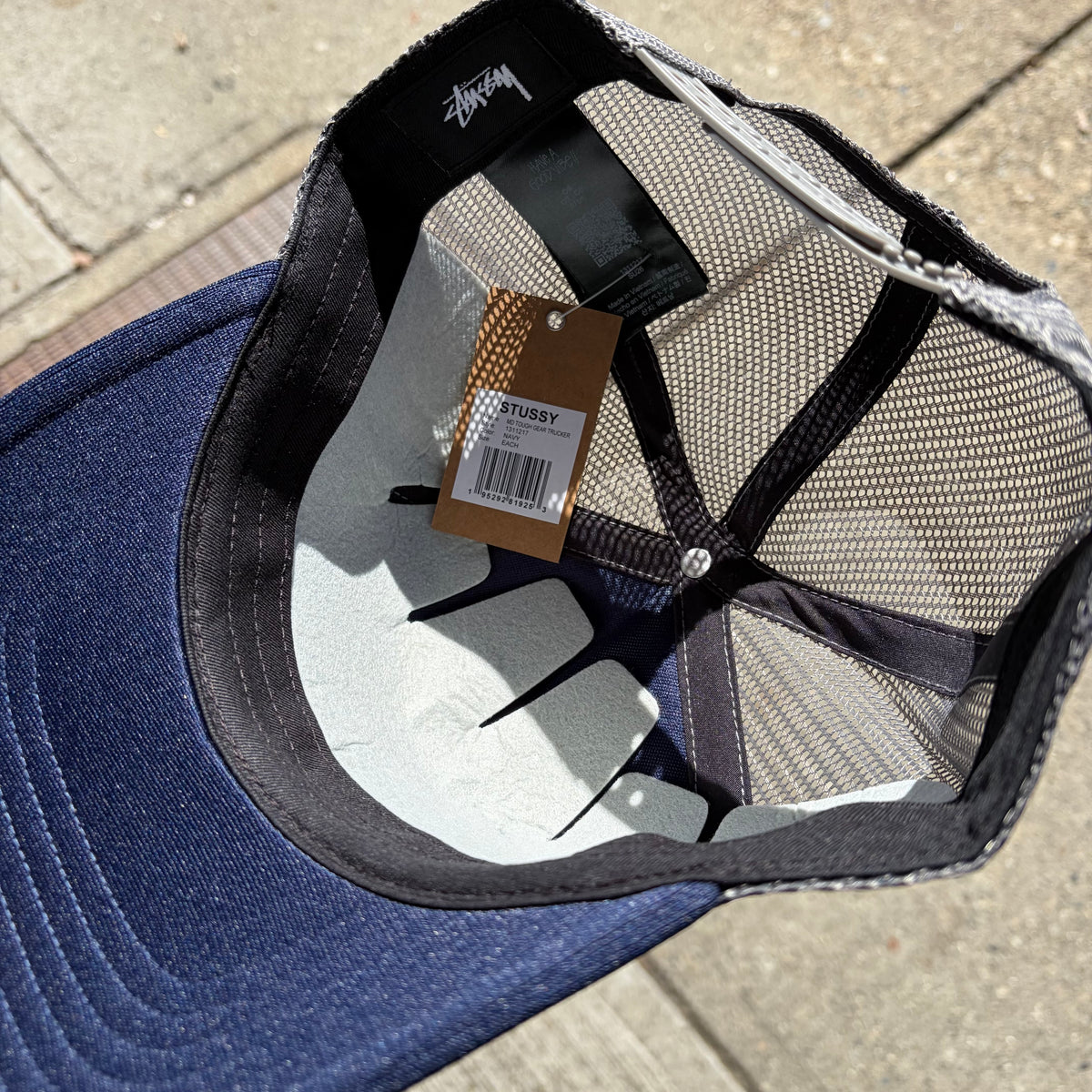 Stussy Tough Gear Trucker Hat Navy