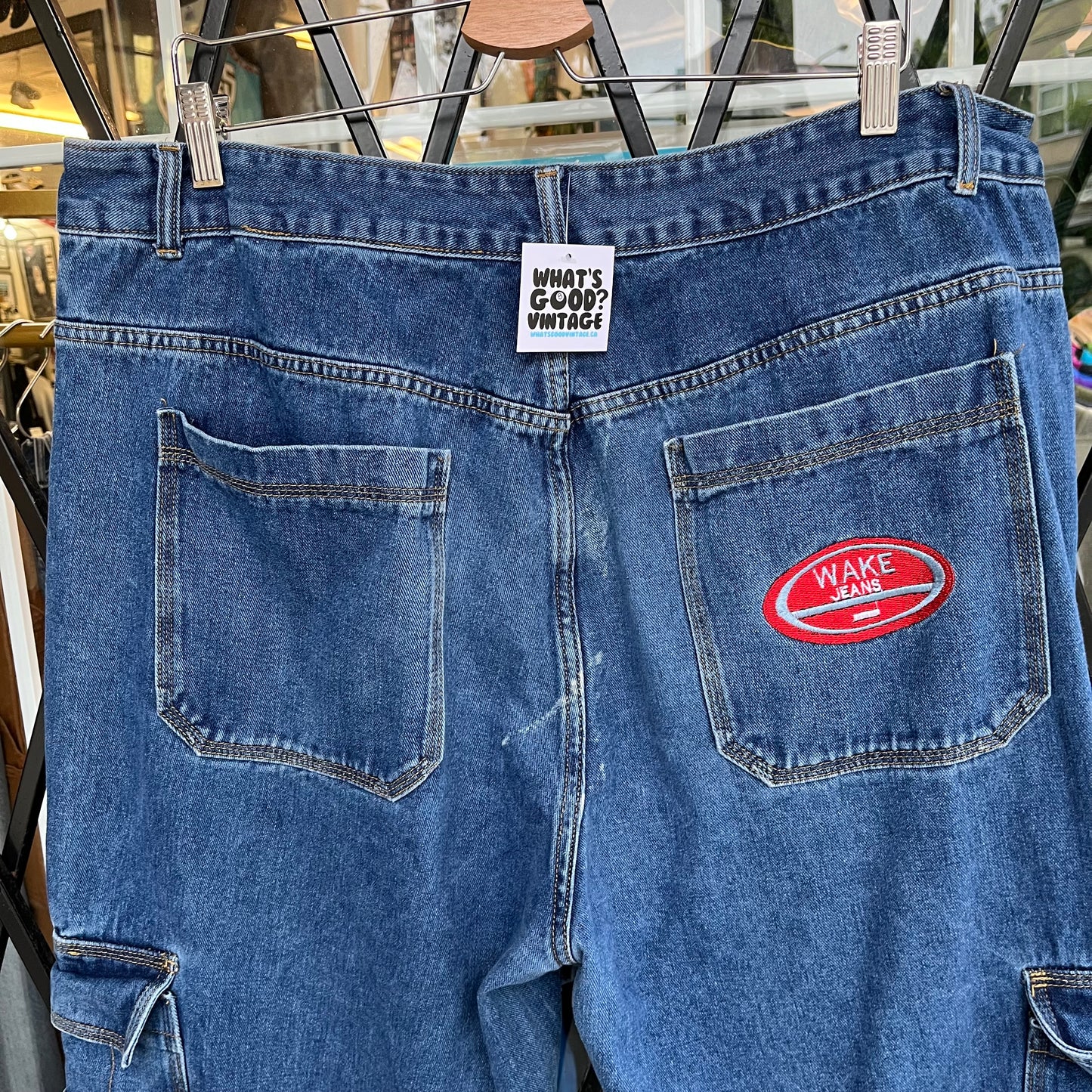 Y2K Wake Baggy Jeans - Size 38W
