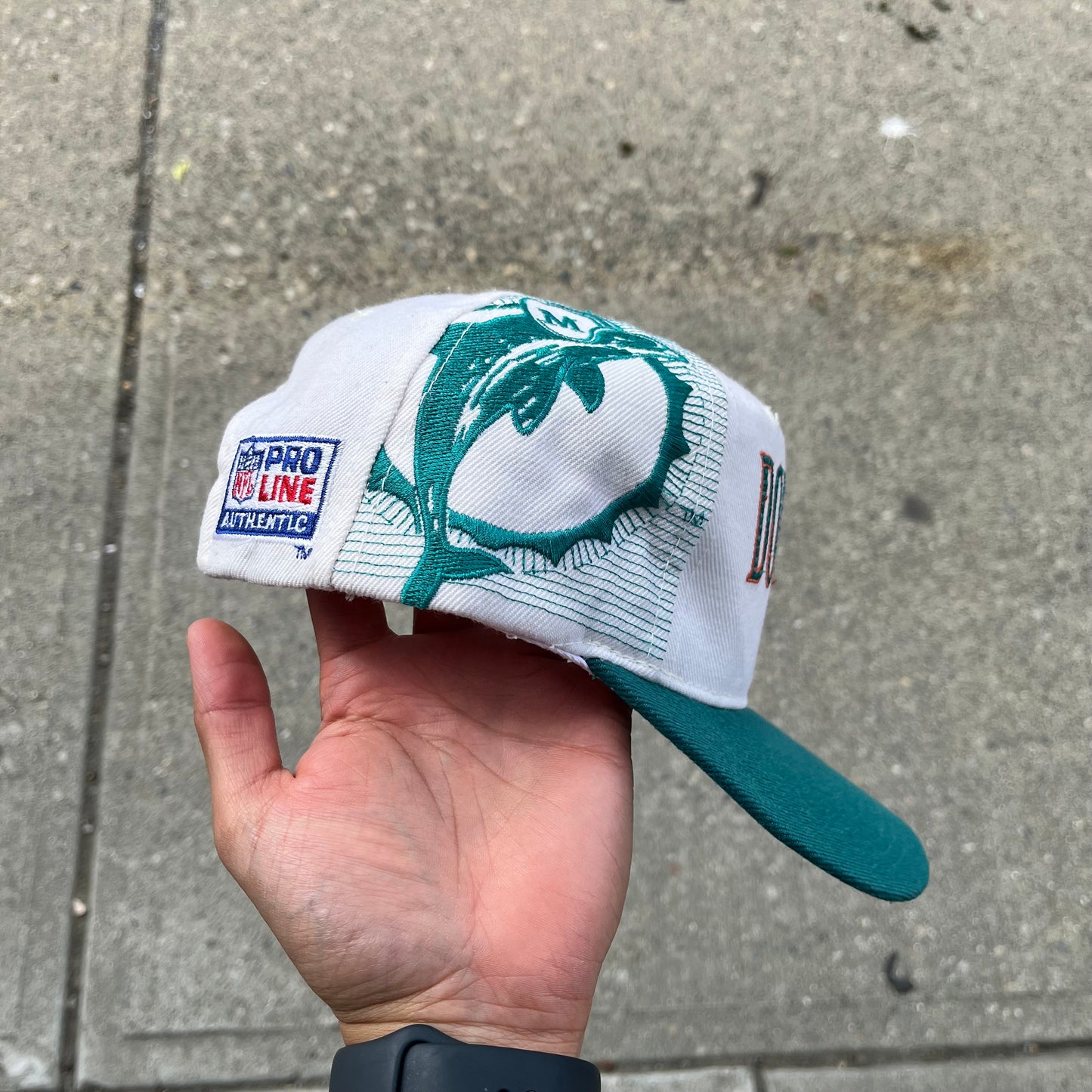 Vintage Sports Specialties Miami Dolphins Laser Snapback