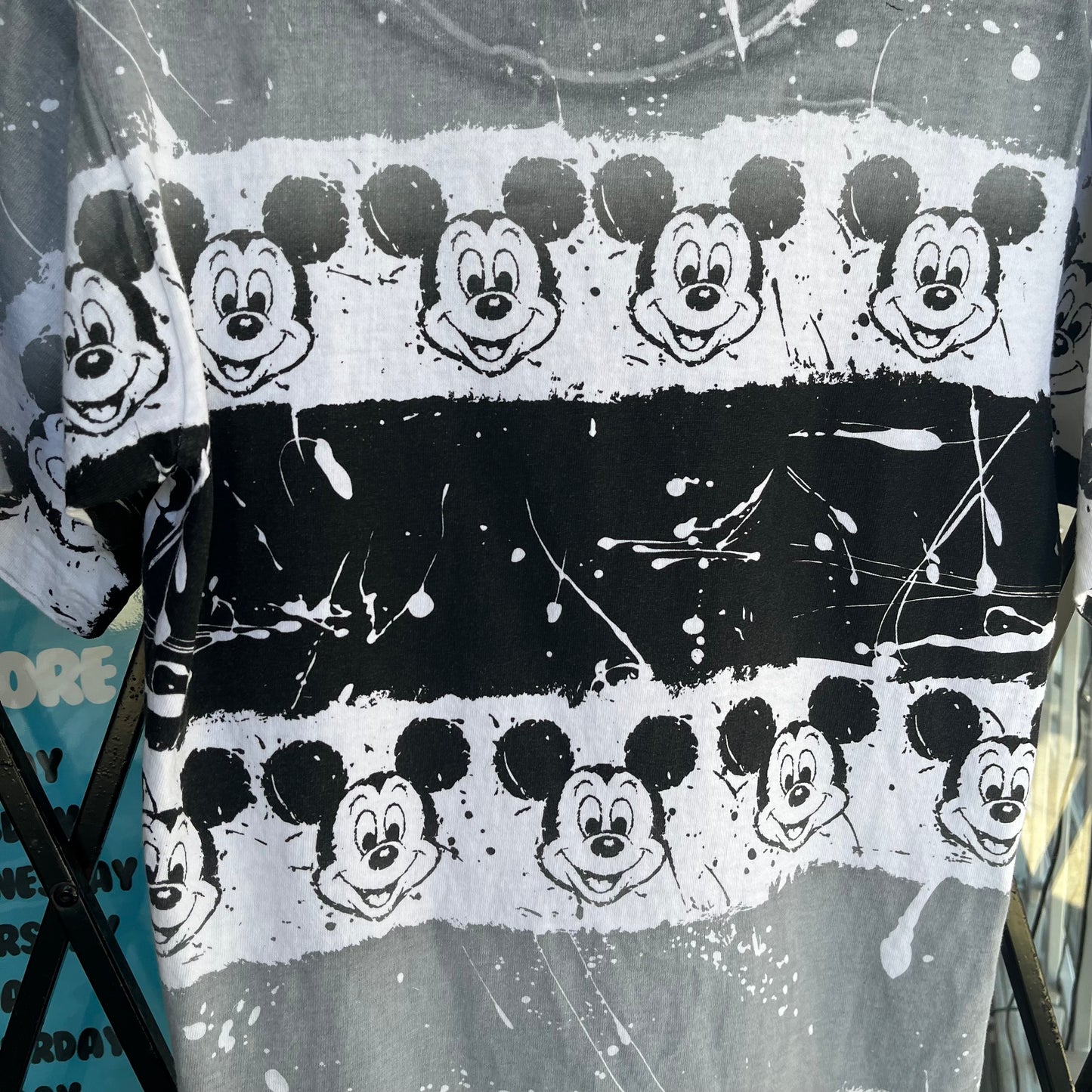 Vintage Disney Mickey Mouse AOP Tee - Fits Size S