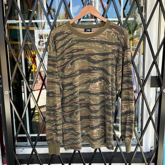 Vintage Camo Long Sleeve Shirt - Size XL