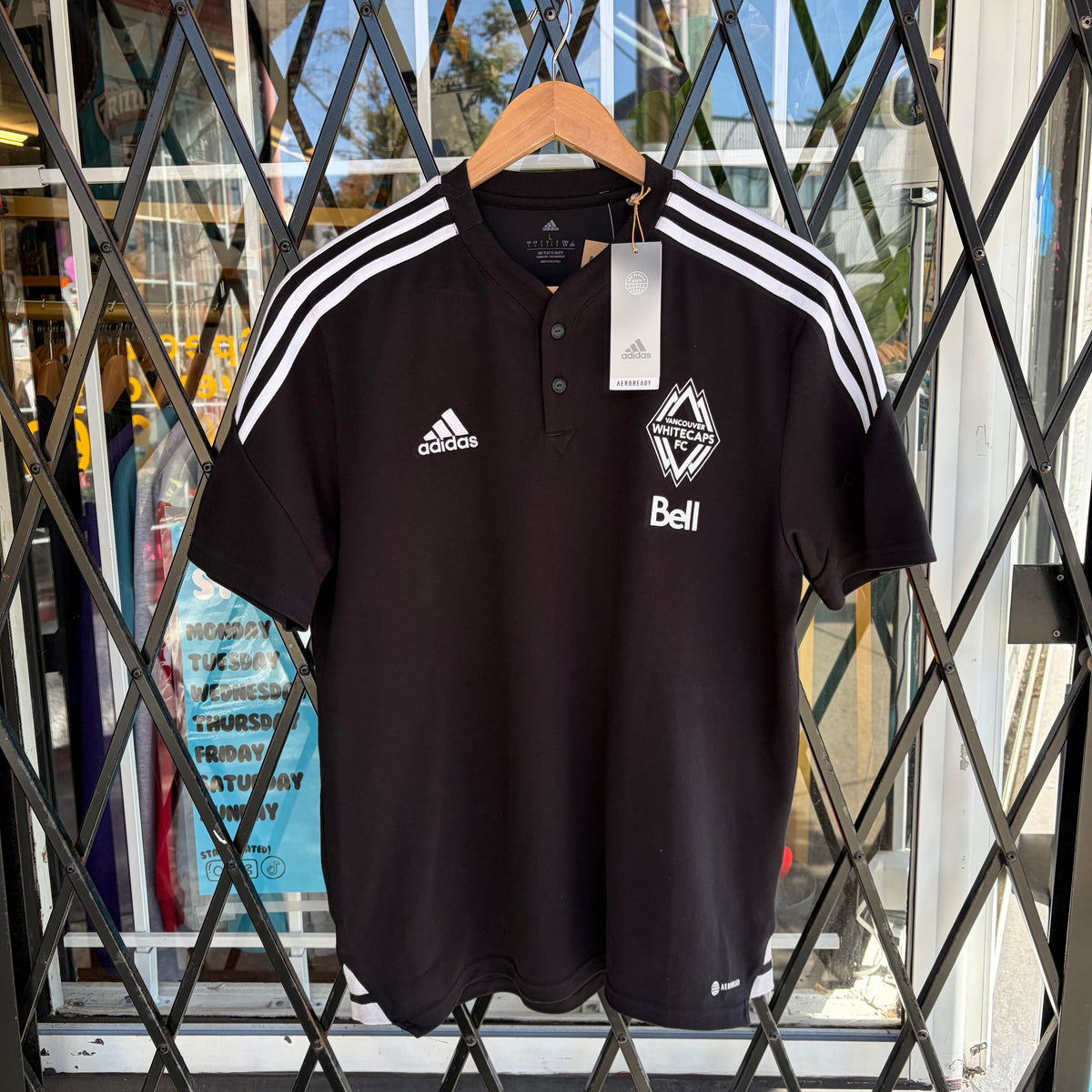 Adidas Vancouver White Caps Shirt - Size L