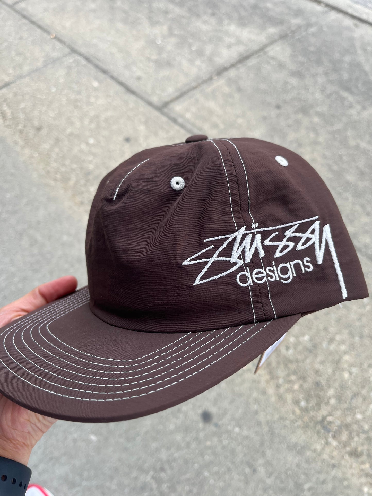 Stussy Designs Nylon Cap Brown