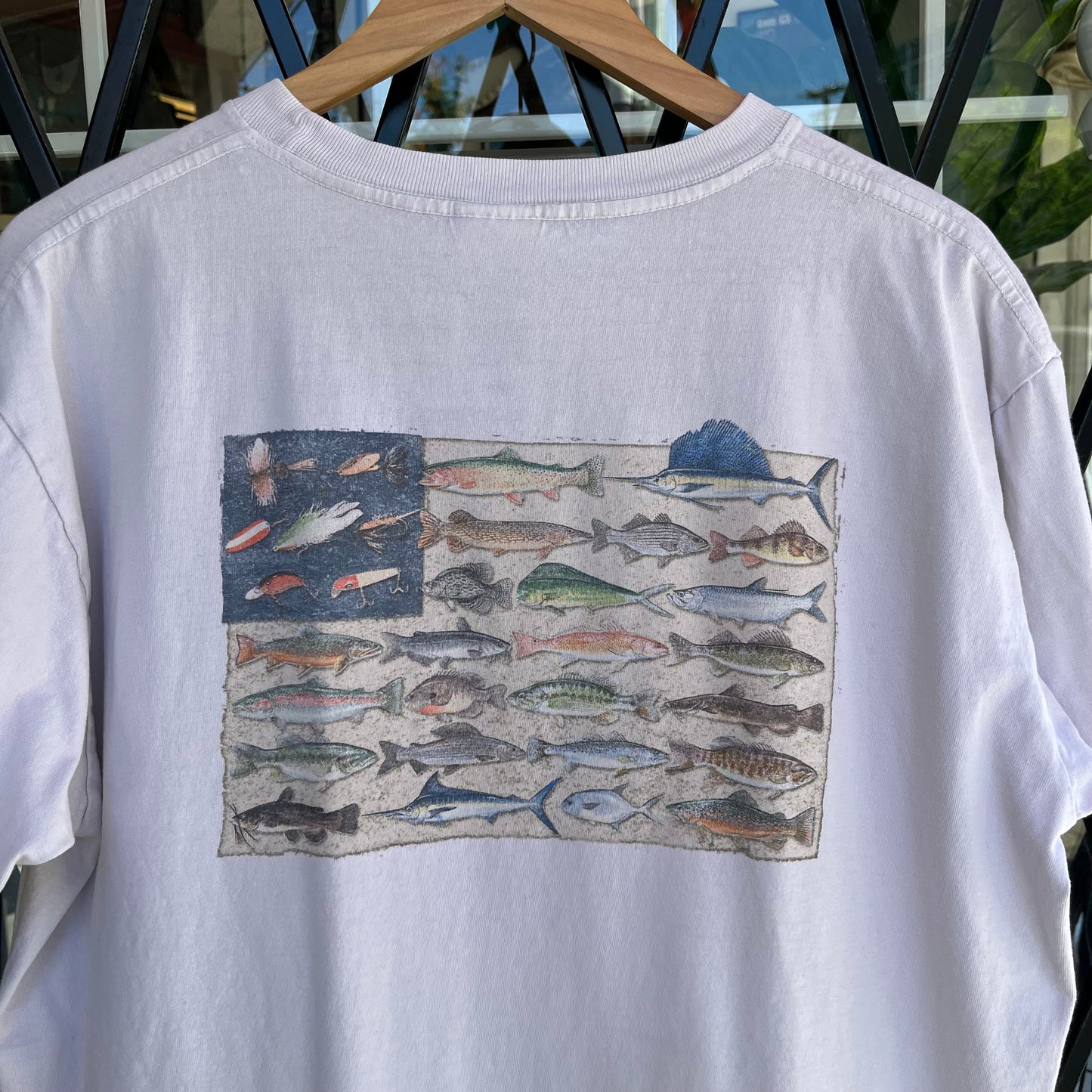 Vintage Columbia Fishing Tee - Size L