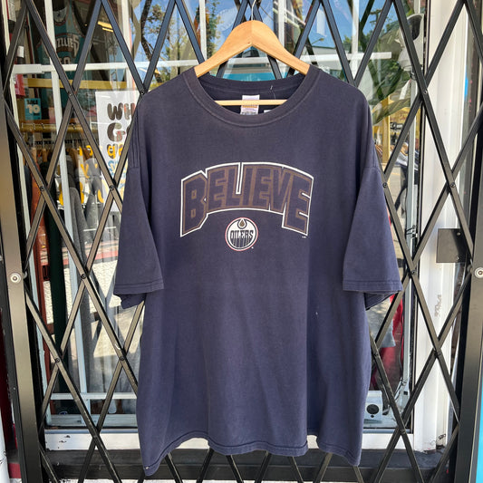 Vintage Edmonton Oilers Believe Tee - Size XXL