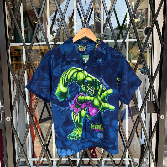 Vintage Y2K The Incredible Hulk Button Up Shirt - Size XS