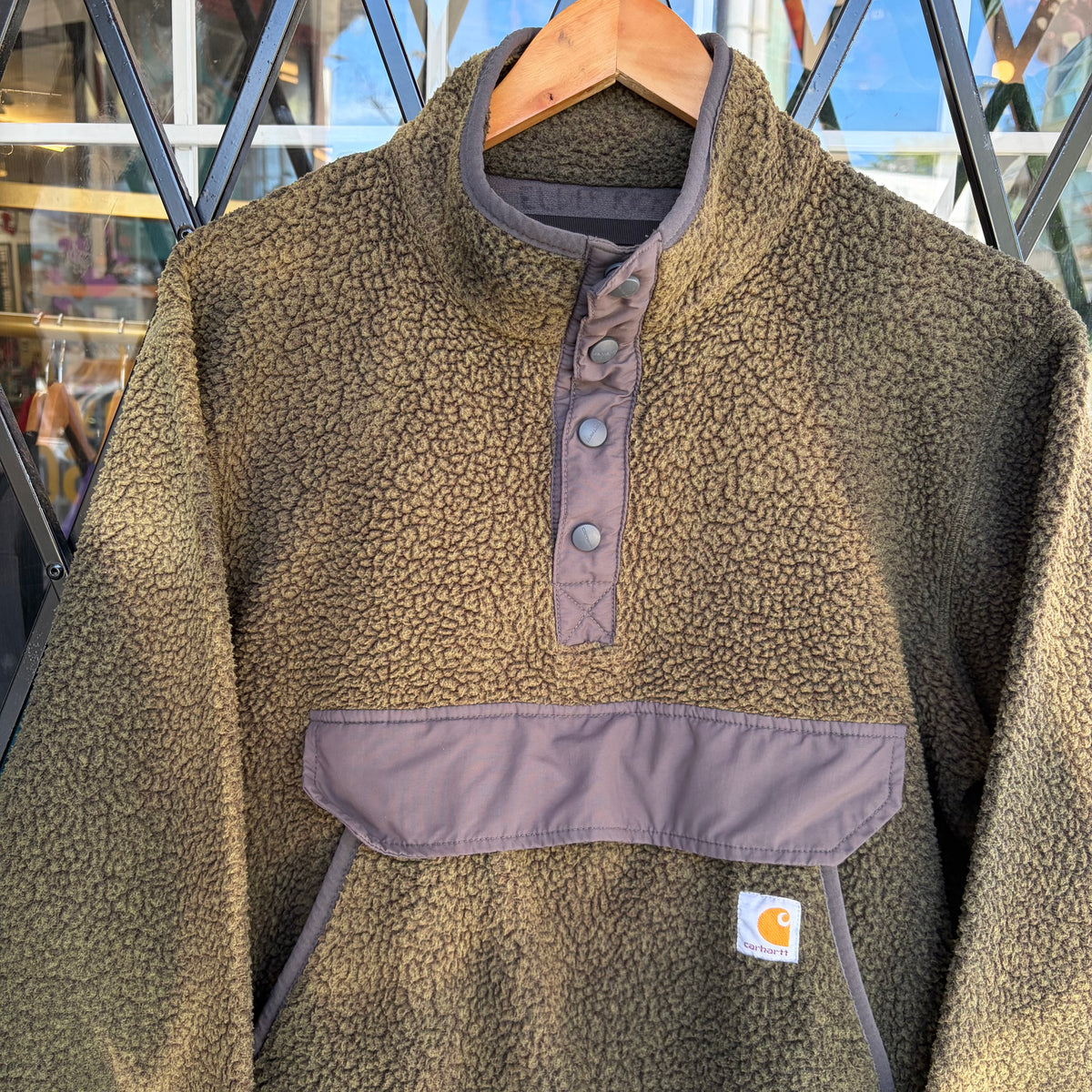 Carhartt Snap Fleece Sweater - Size M