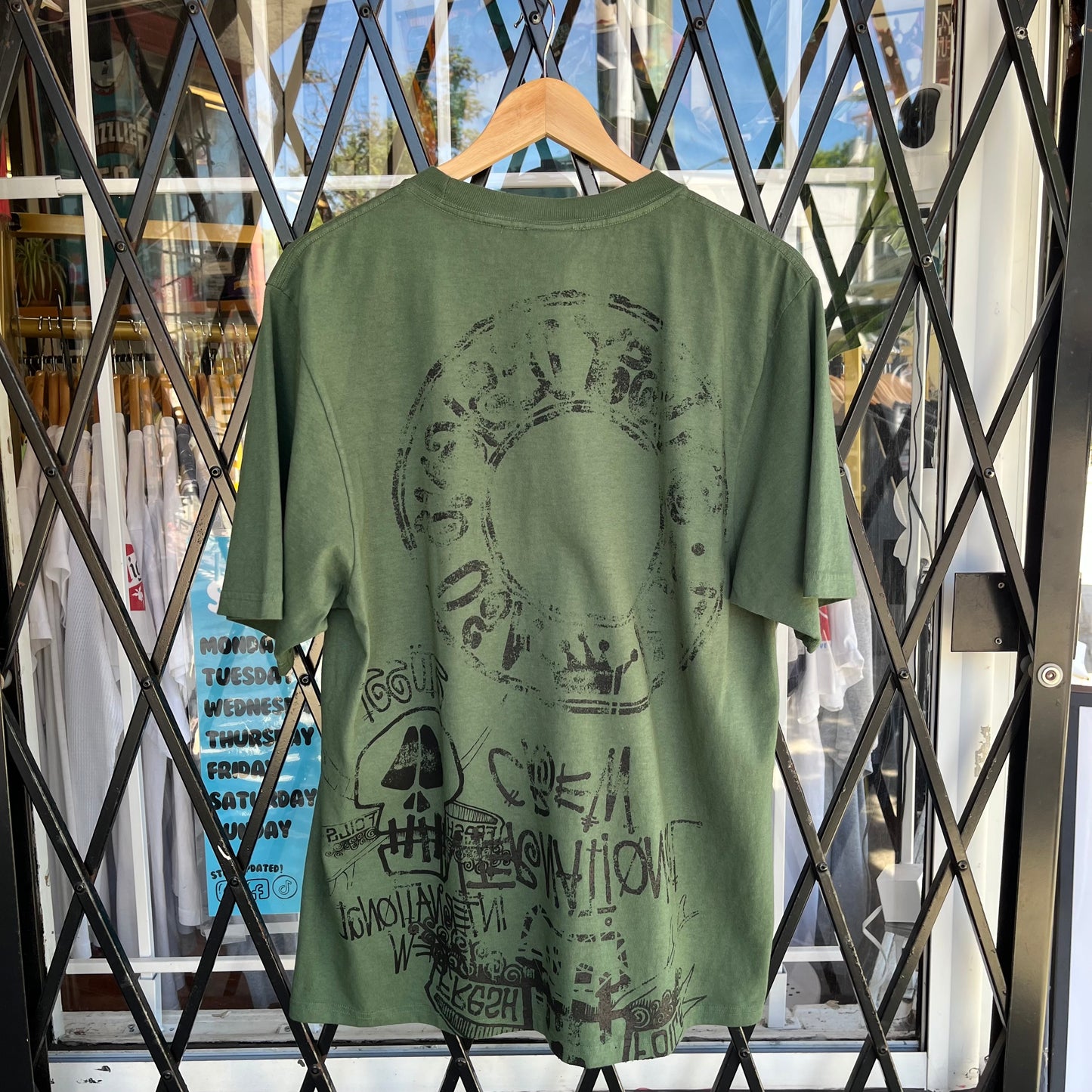 Stussy Skulls Tee Pine - Size M