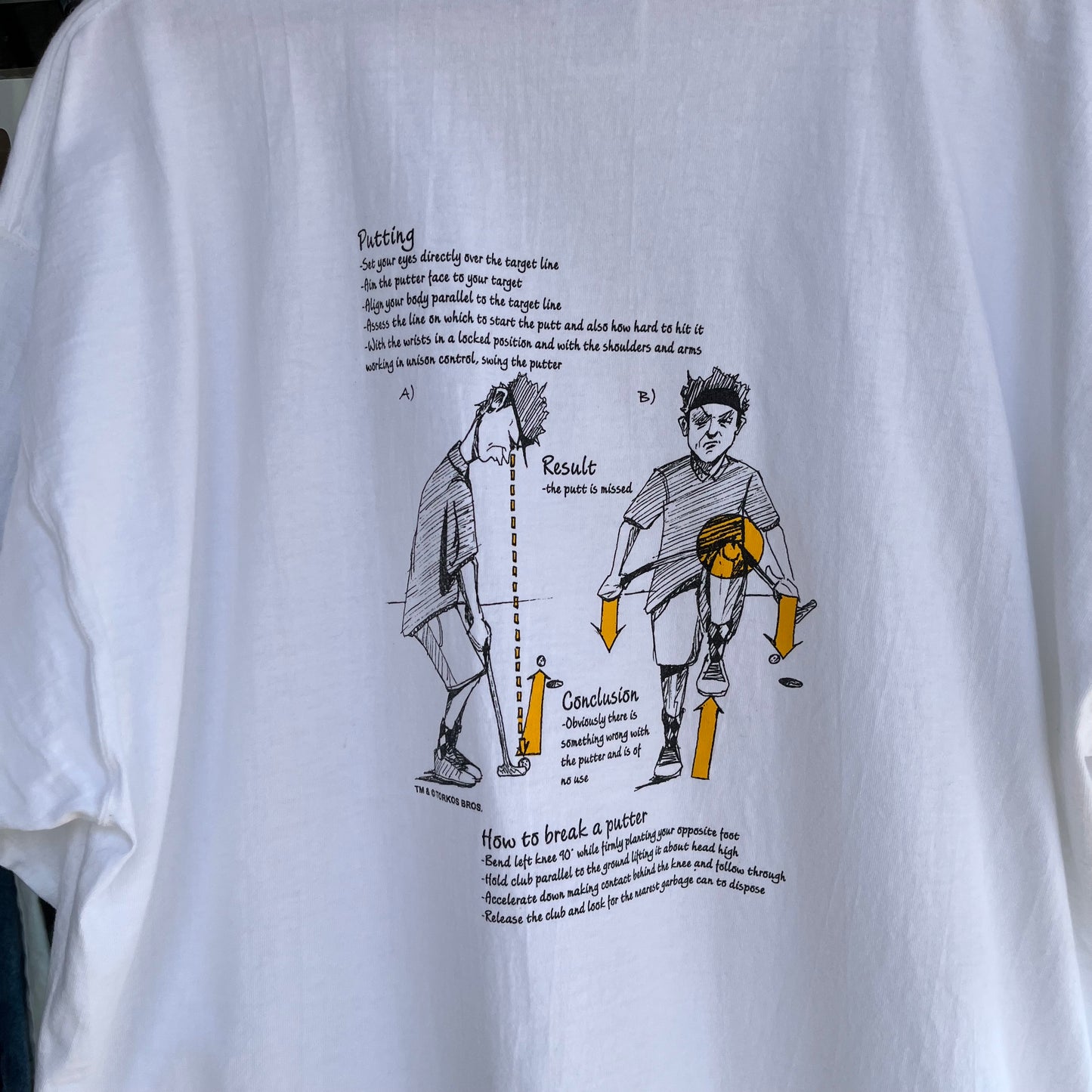 Vintage Golfing Parody Tee - Size XXL