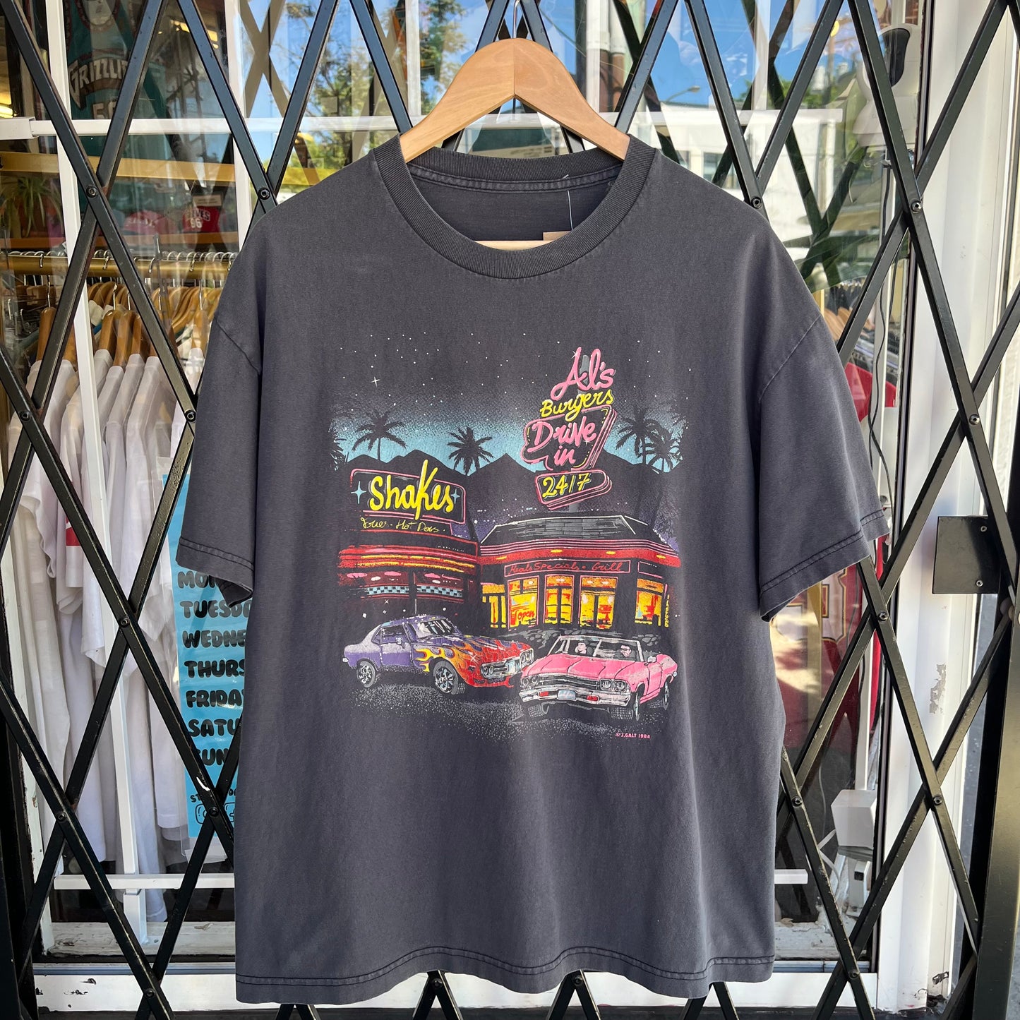 Vintage Burger Drive-In Tee - Size XL